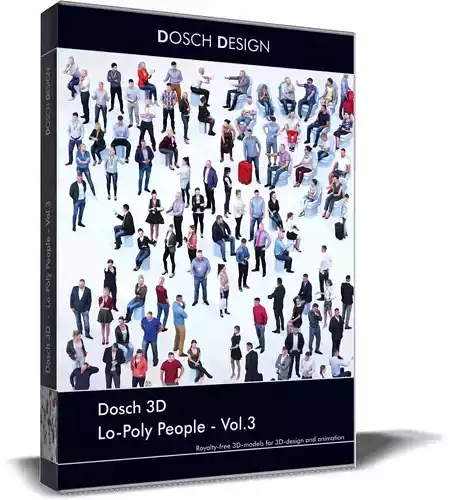 Dosch 3D - LoPoly People Vol 3 Low-poly 3D model