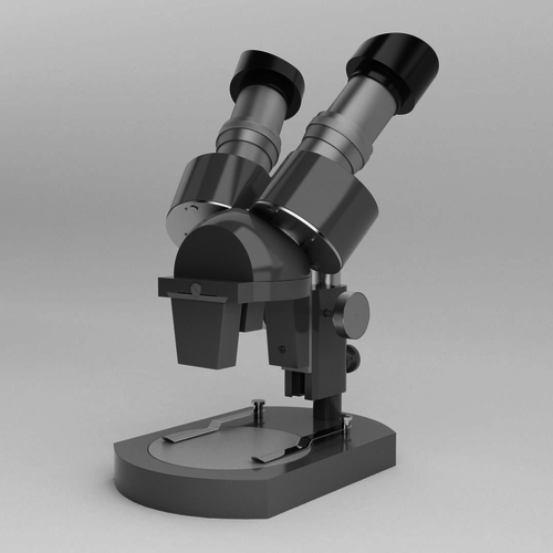 Microscope 3D model