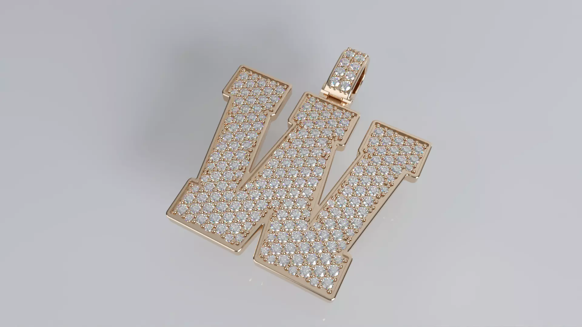 Varsity Pendant - W 3D print model