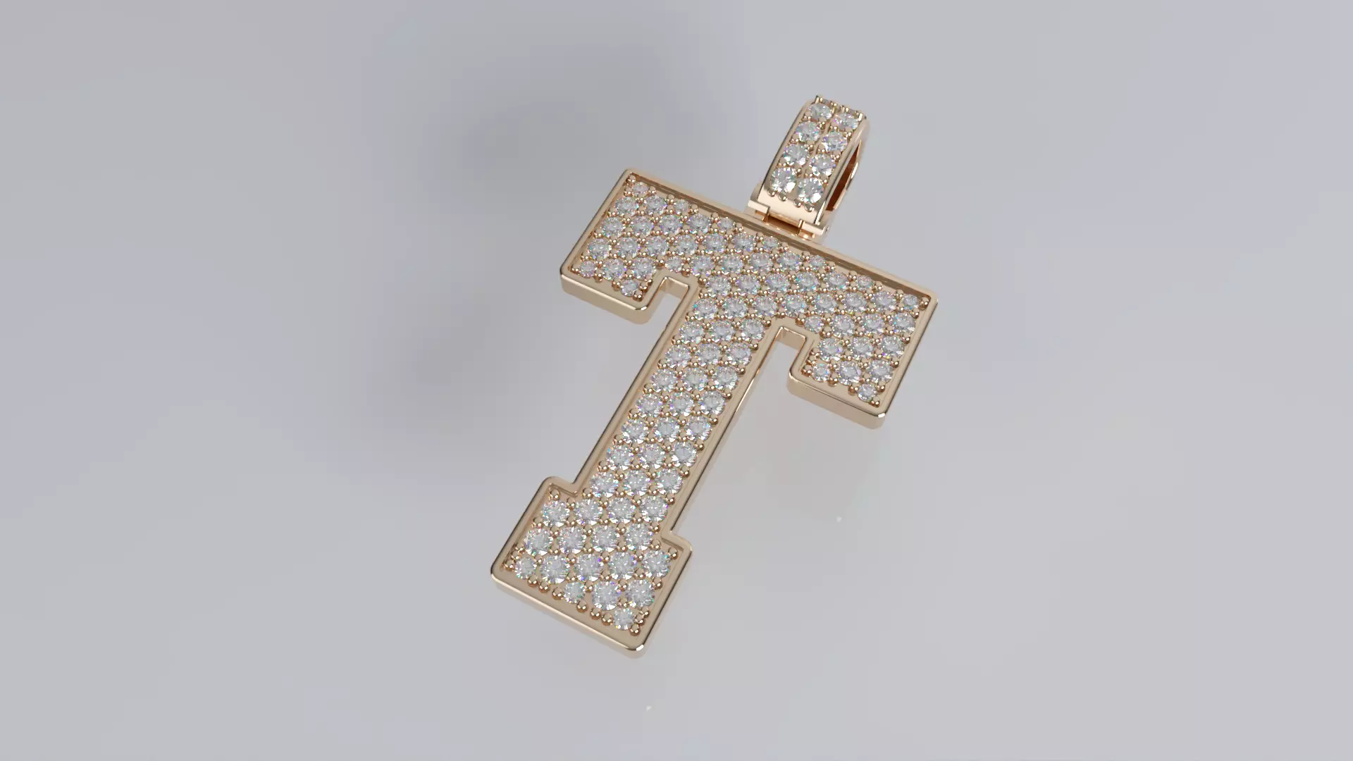 Varsity Pendant - T 3D print model