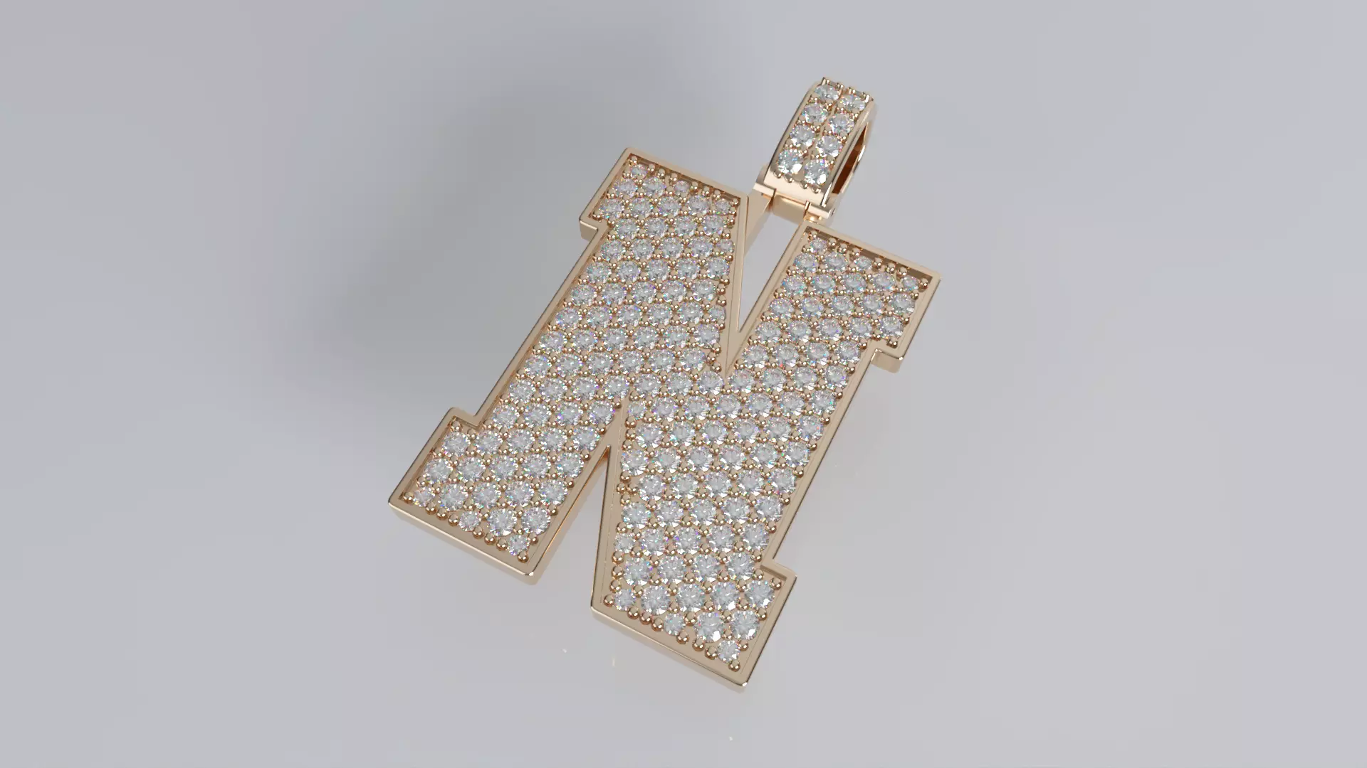 Varsity Pendant - N 3D print model