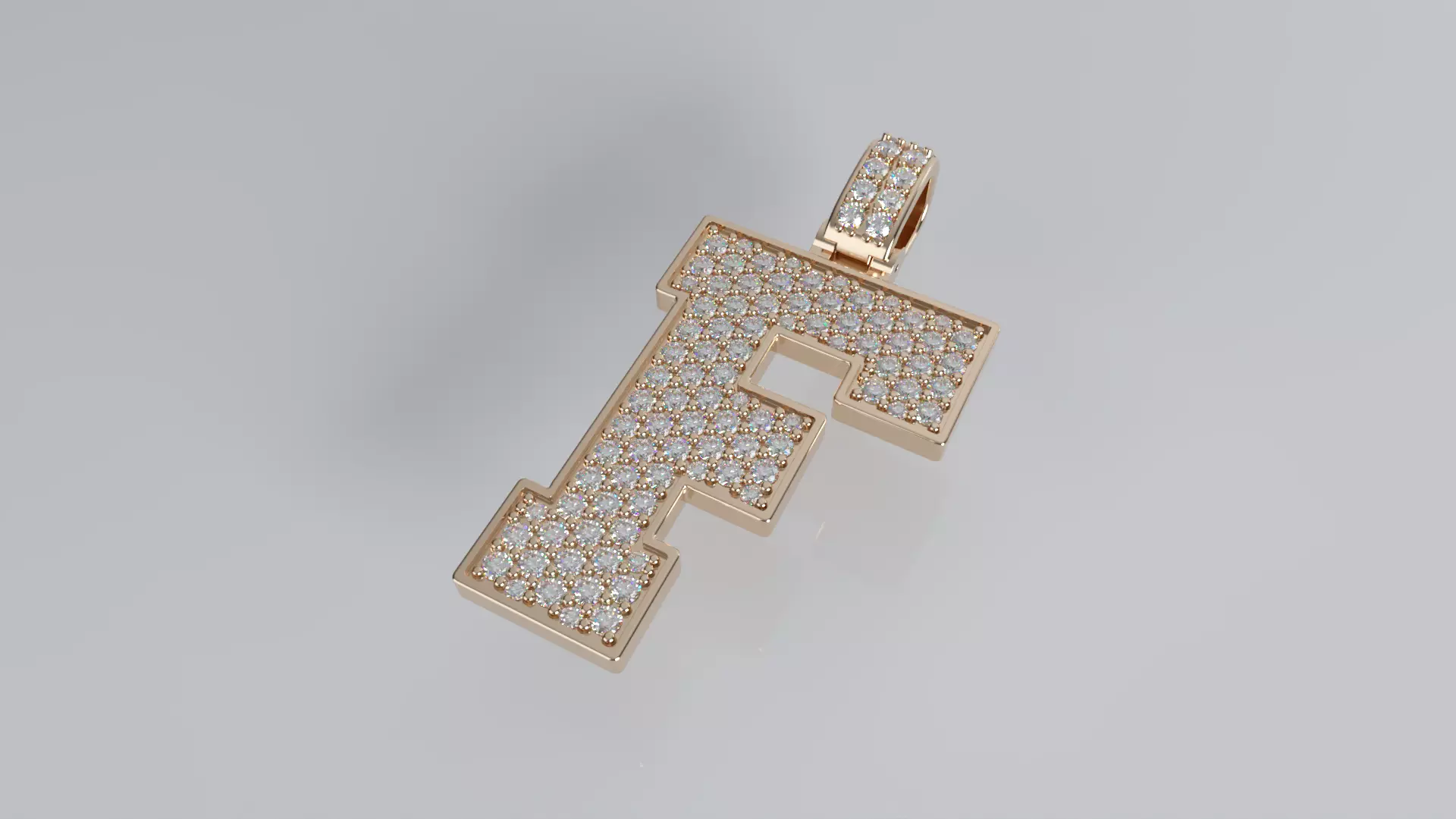 Varsity Pendant - F 3D print model