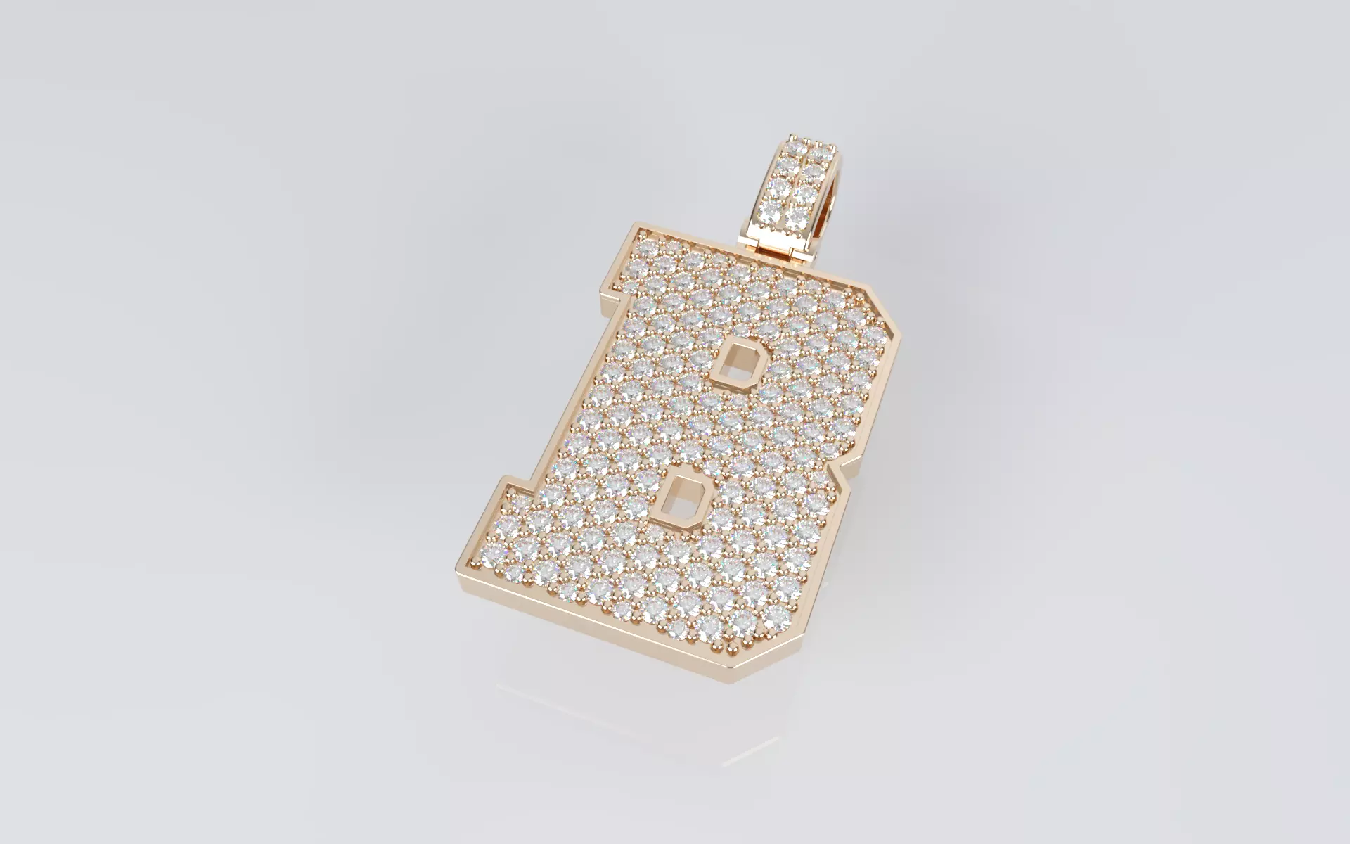Varsity Pendant - B 3D print model