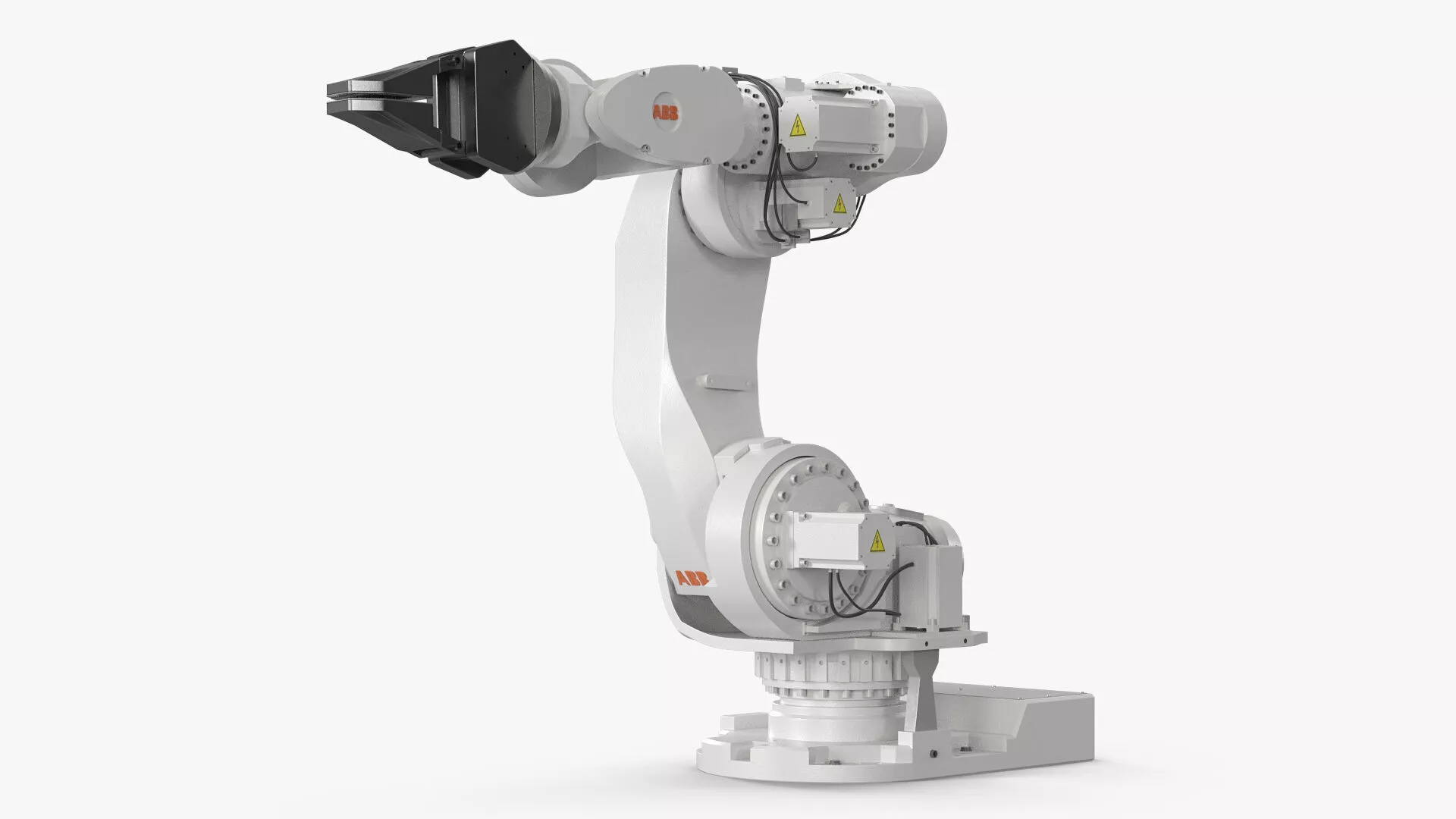 ABB 7600 Industrial Robot with Gripper Rigged for Cinema 4D 3D model