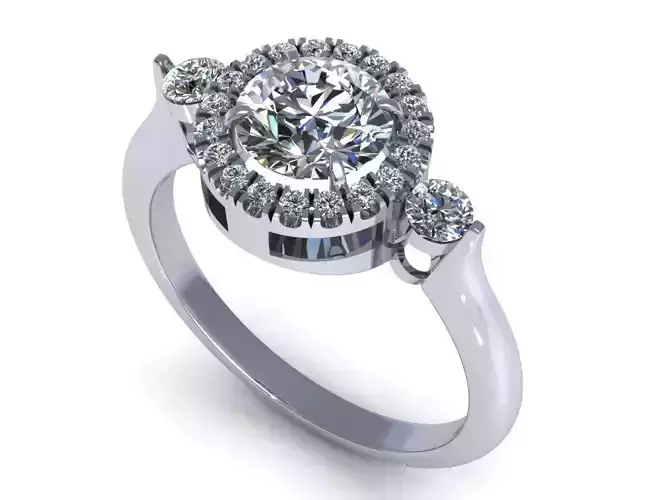 Cut Round Diamond Ring