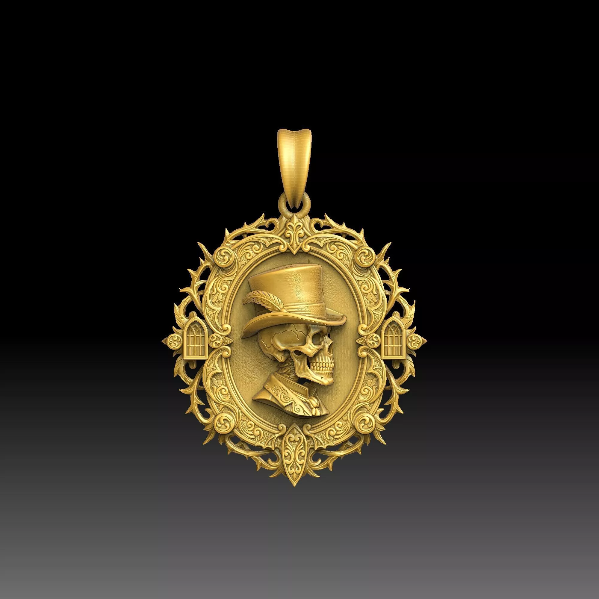 Flat Symbol Pendants- one inch pendant 3D print model