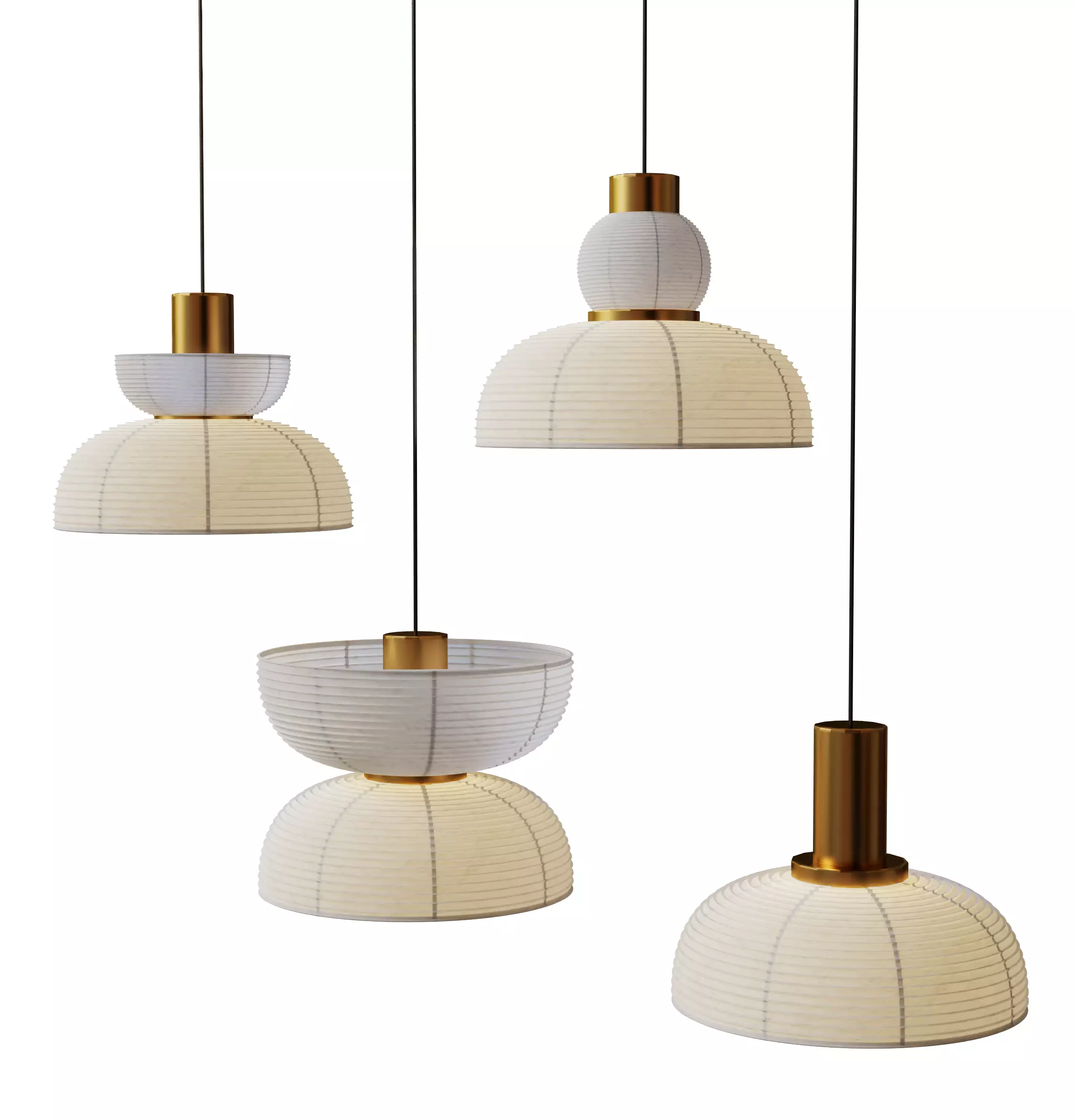 Collection of Modern Chandelier 3D model