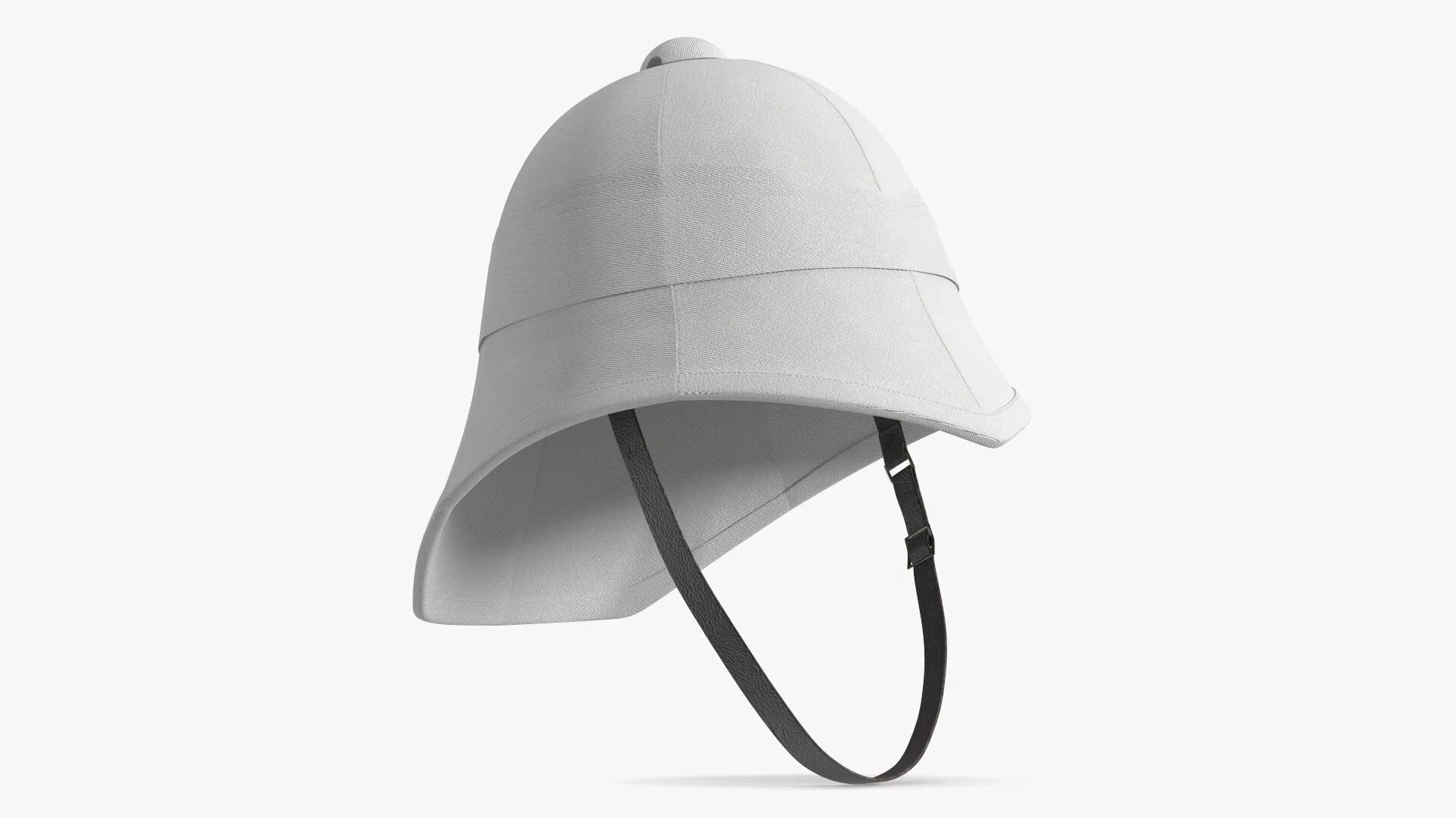 British Colonial Pith Helmet White 3D model