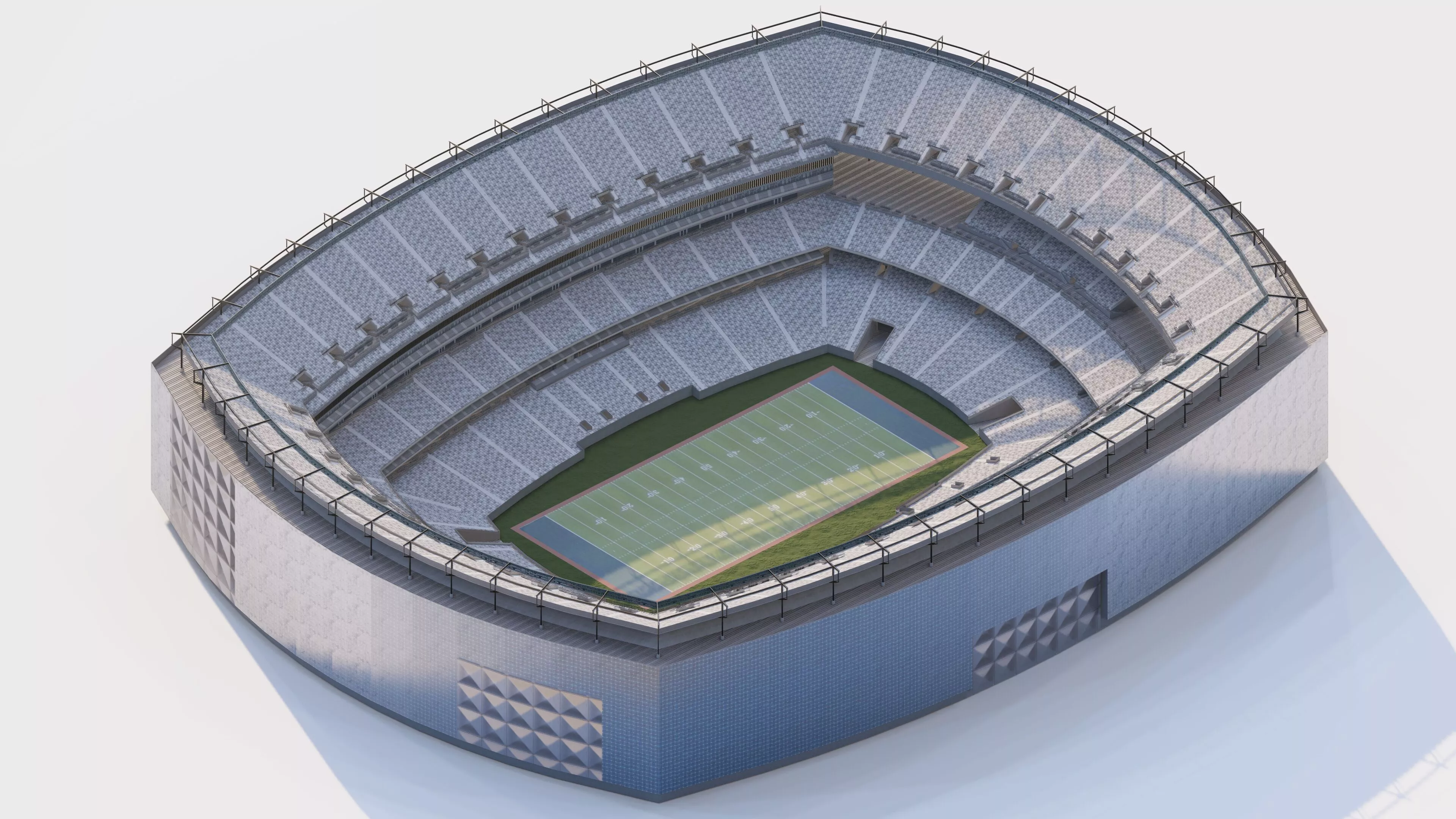 Football Stadium-American football 3D model