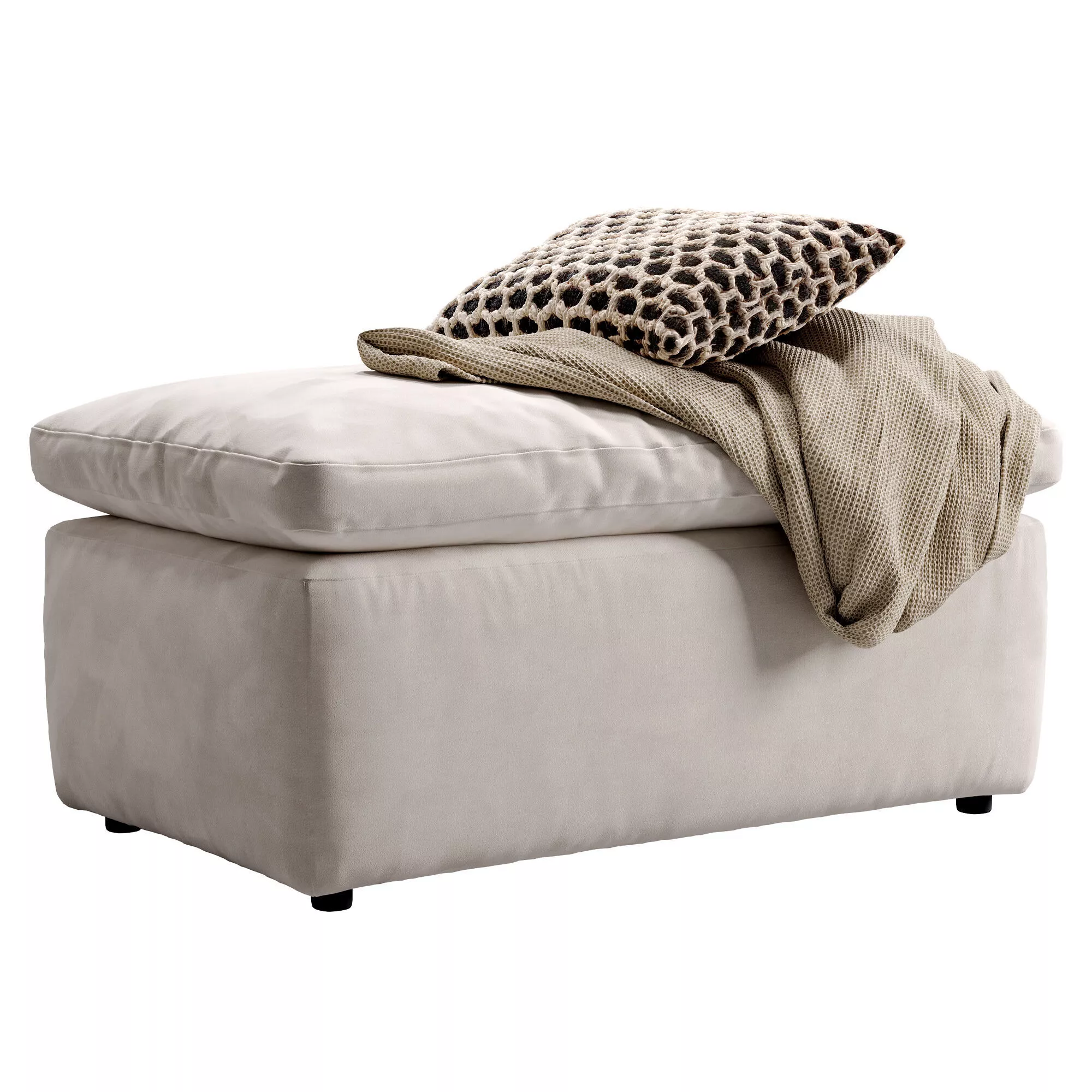 Cloud Half Ottoman 3D model