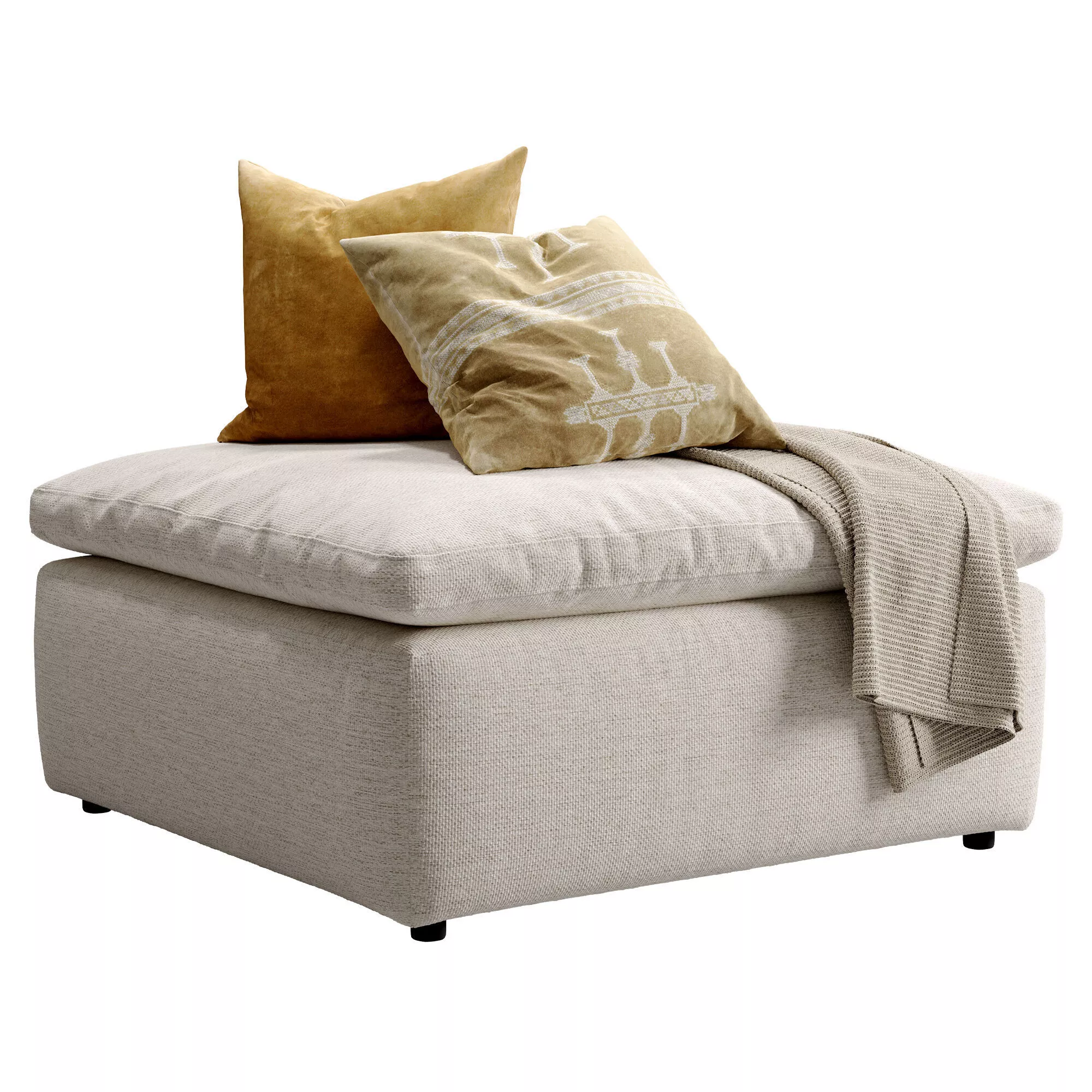 Cloud Ottoman 3D model