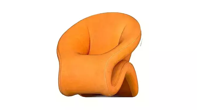 Curved lounge chair