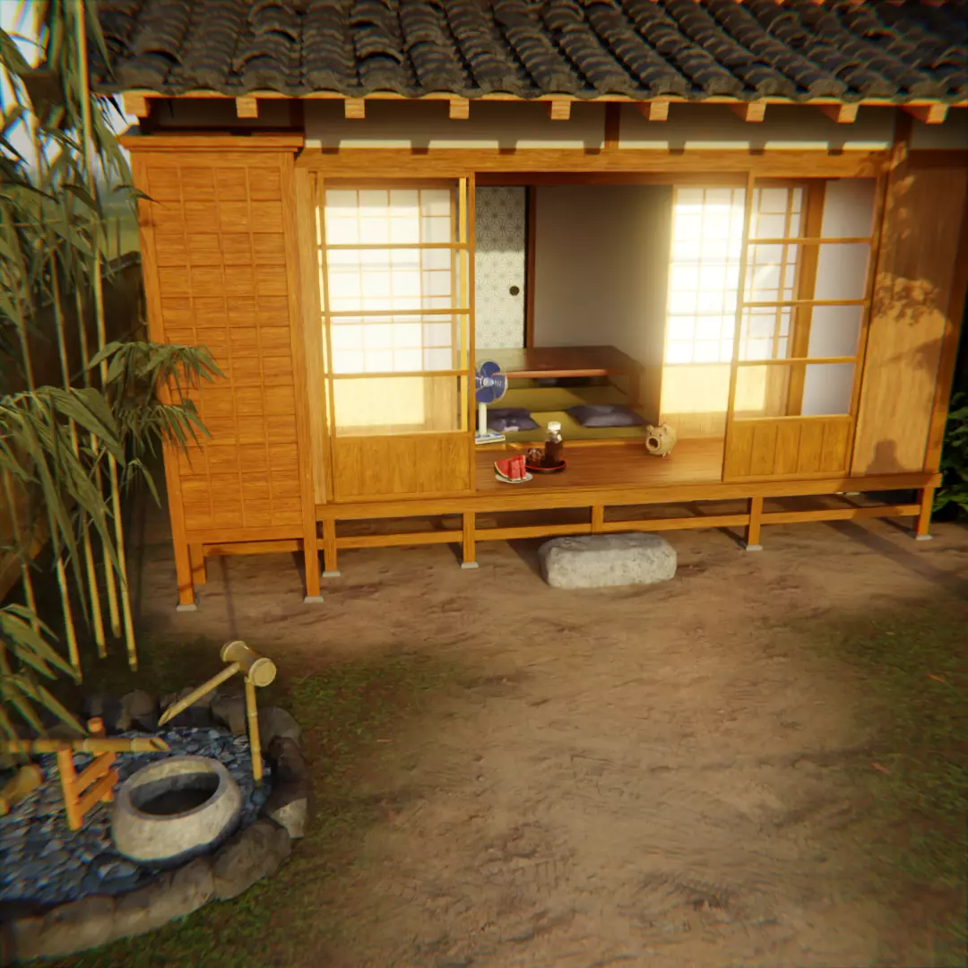 Nostalgic Japanese Engawa 3D model