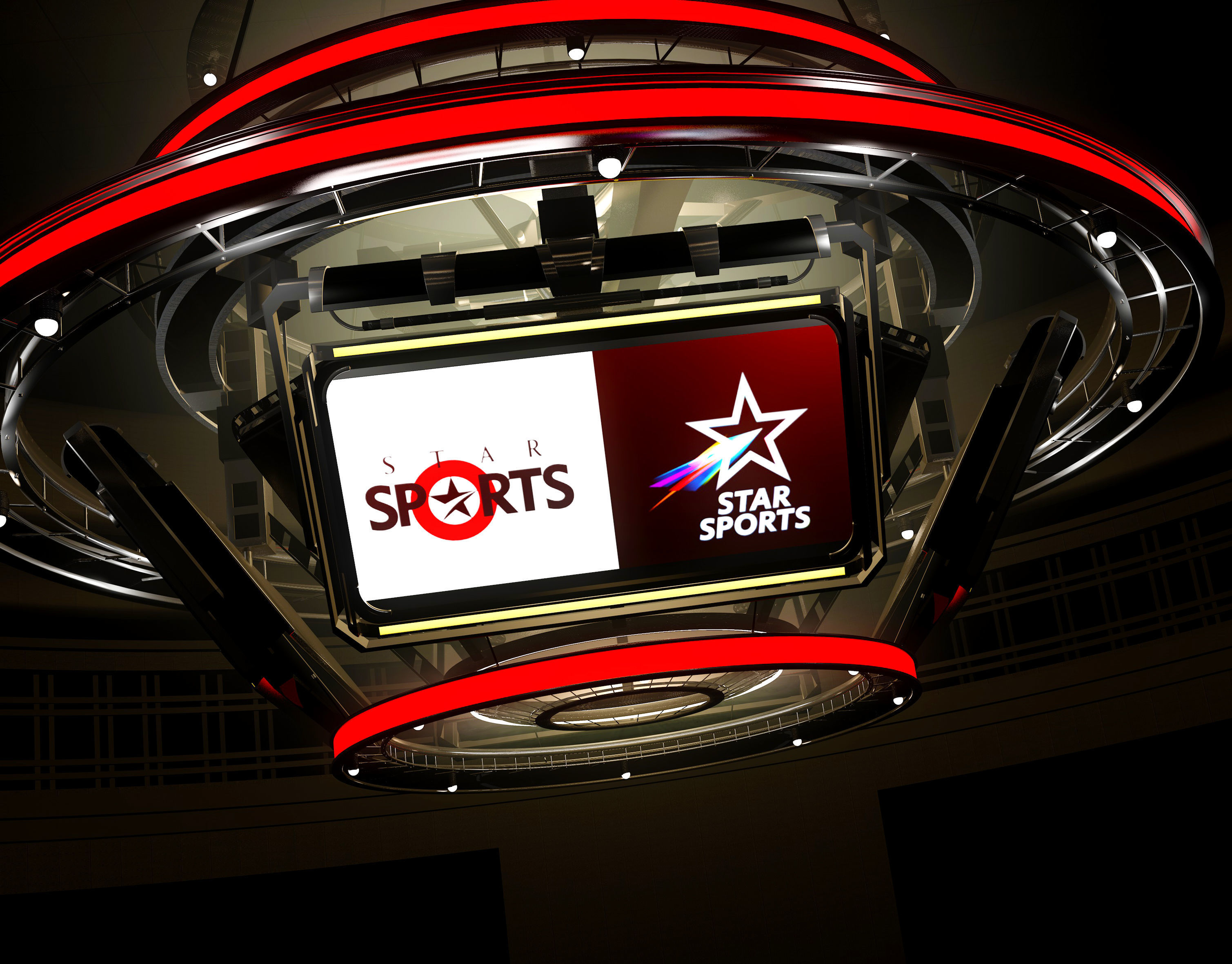 Scoreboard stadium led screen  3D model_2