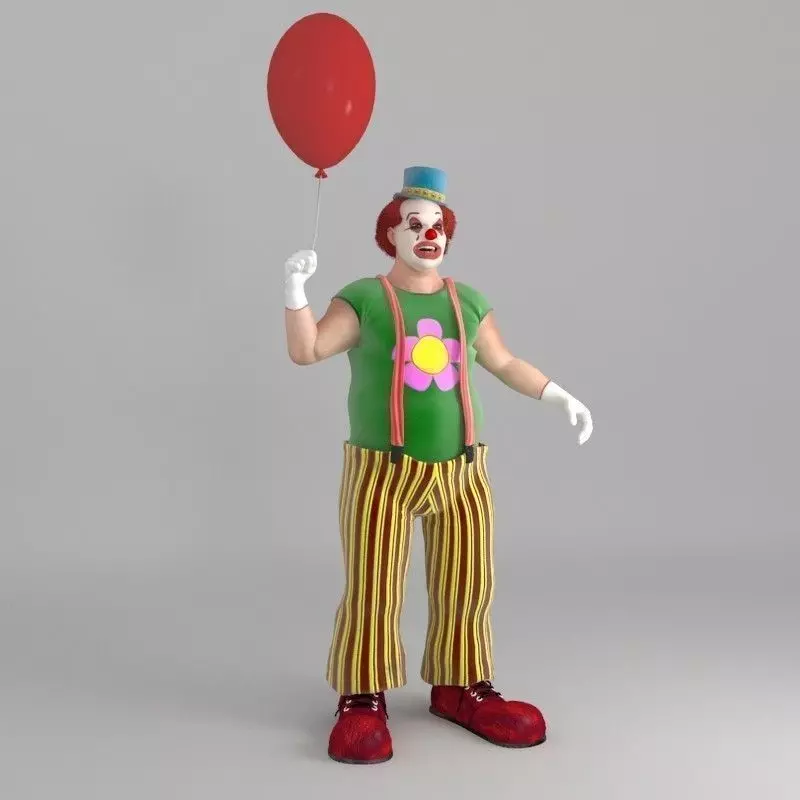 Bobby The Clown Pose 3D model_0