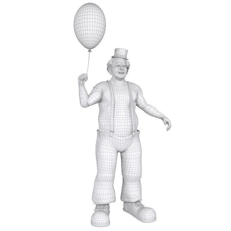 Bobby The Clown Pose 3D model_6