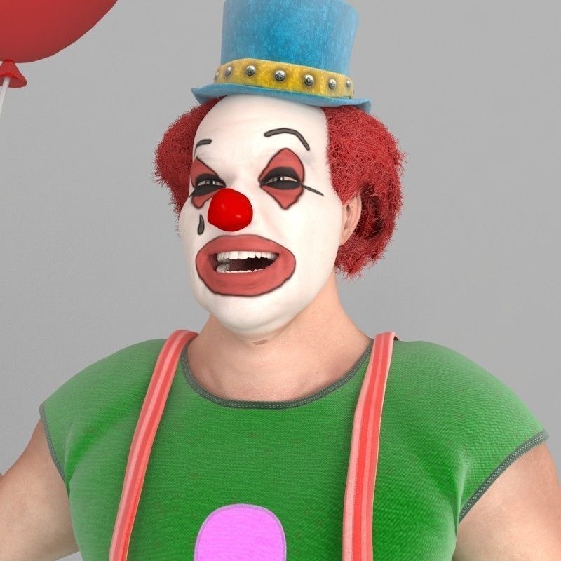 Bobby The Clown Pose 3D model_1