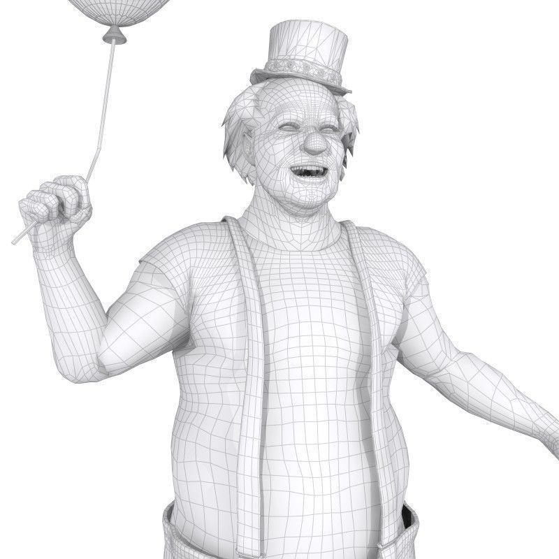 Bobby The Clown Pose 3D model_7