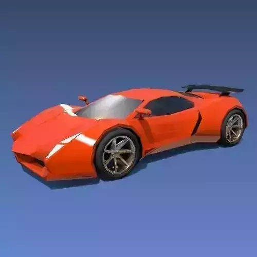 Lowpoly sports car concept