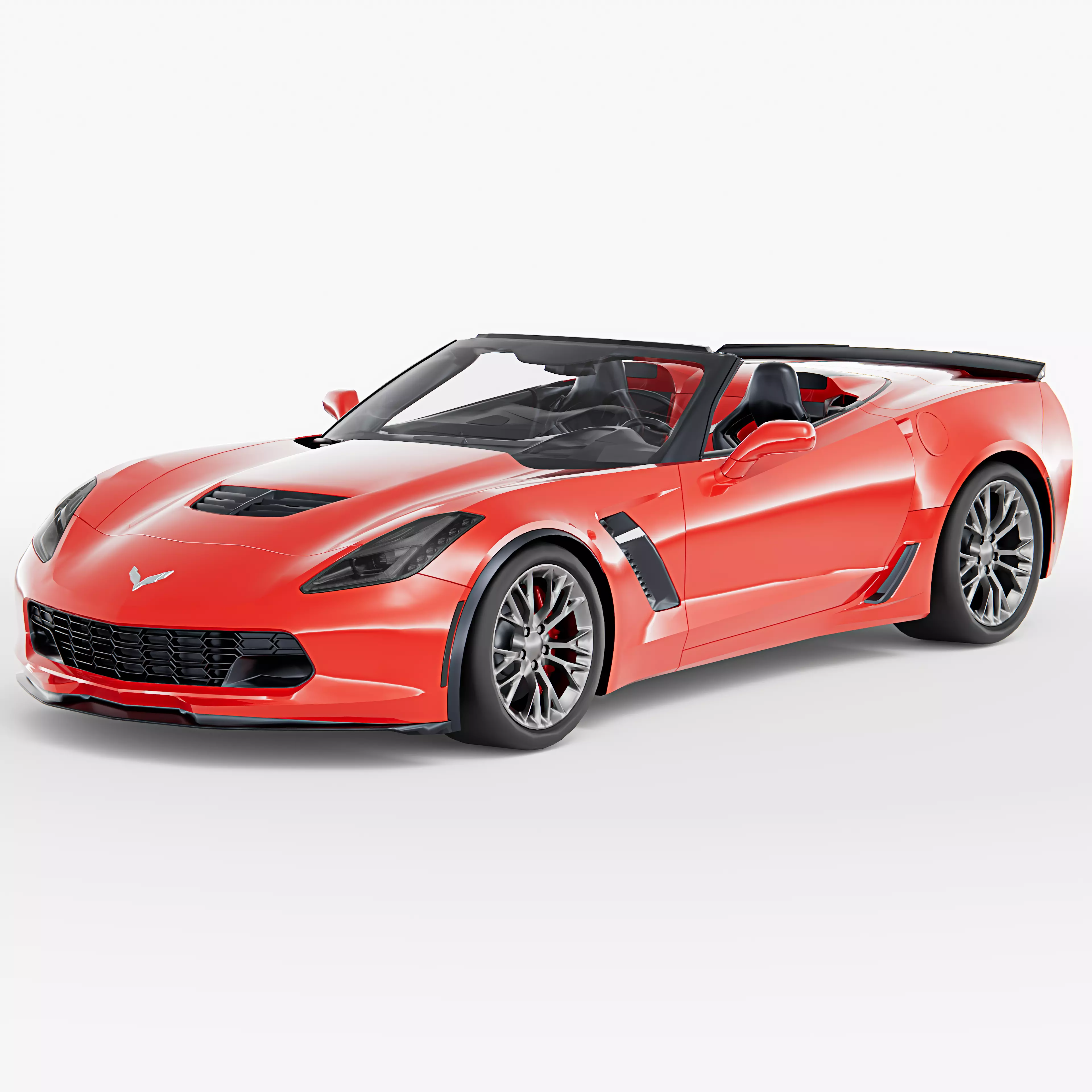 Chevrolet Corvette C7 Z06 Low-poly 3D model