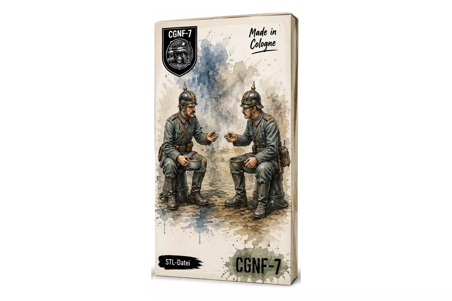 German Soldiers Resting 3D print model