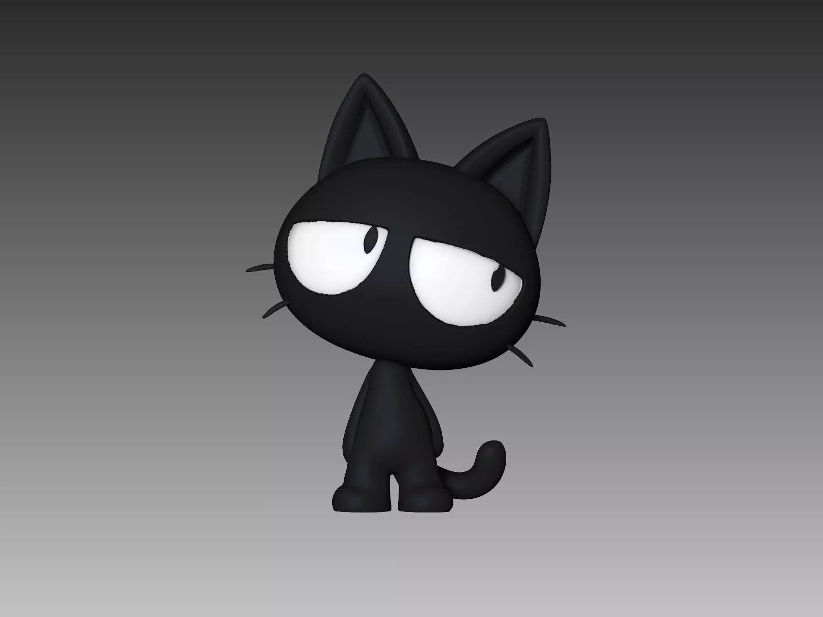 lazy cute cat 3d model 3D print model