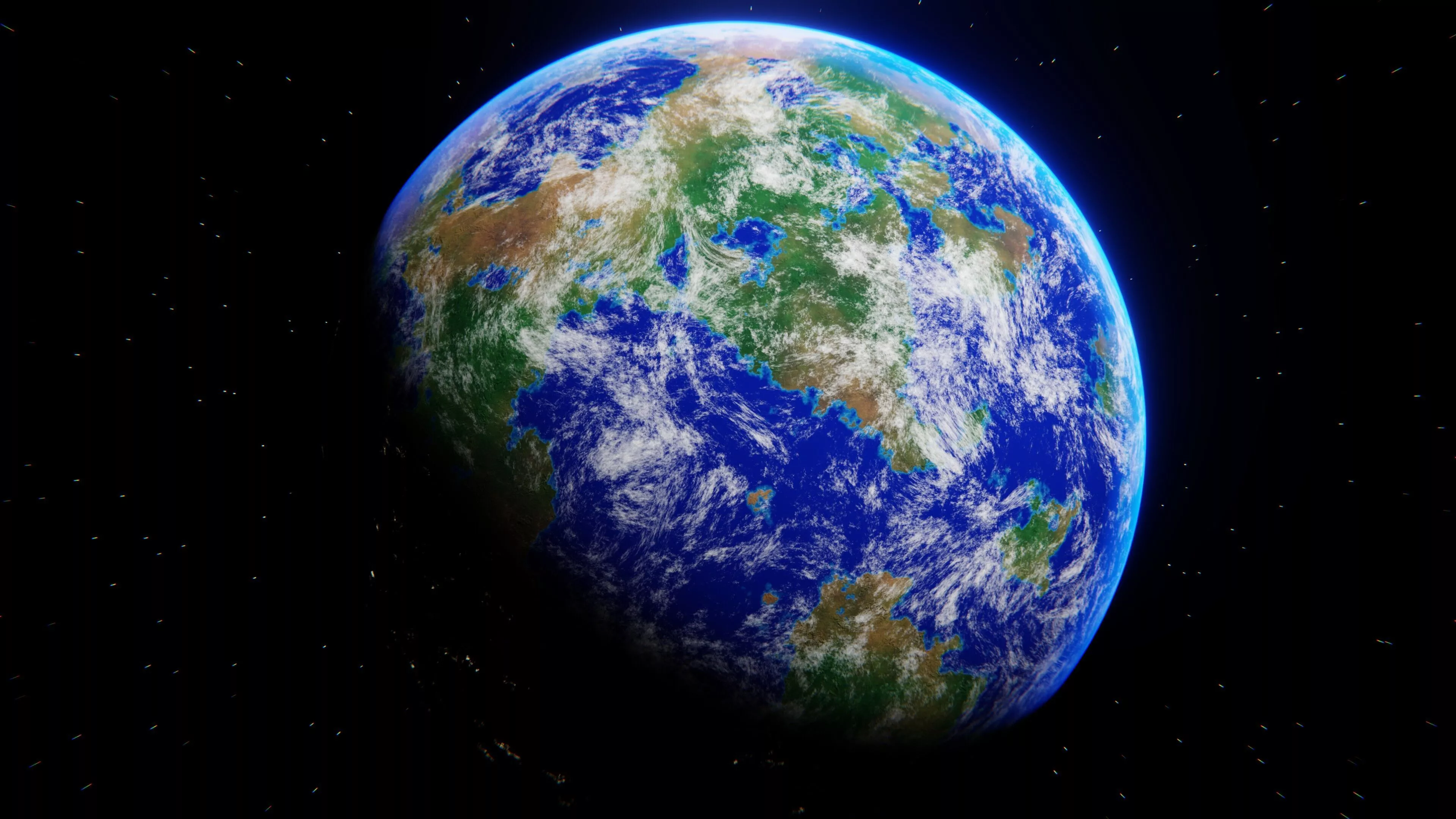 Procedural Customizable Planet Materials 3D model