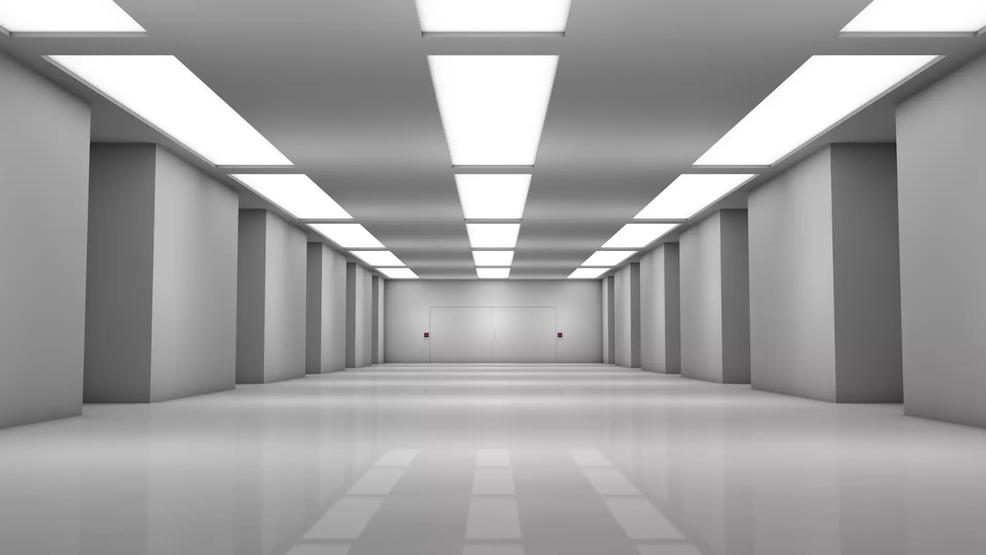 Low Poly Sci Fi Room 3D model