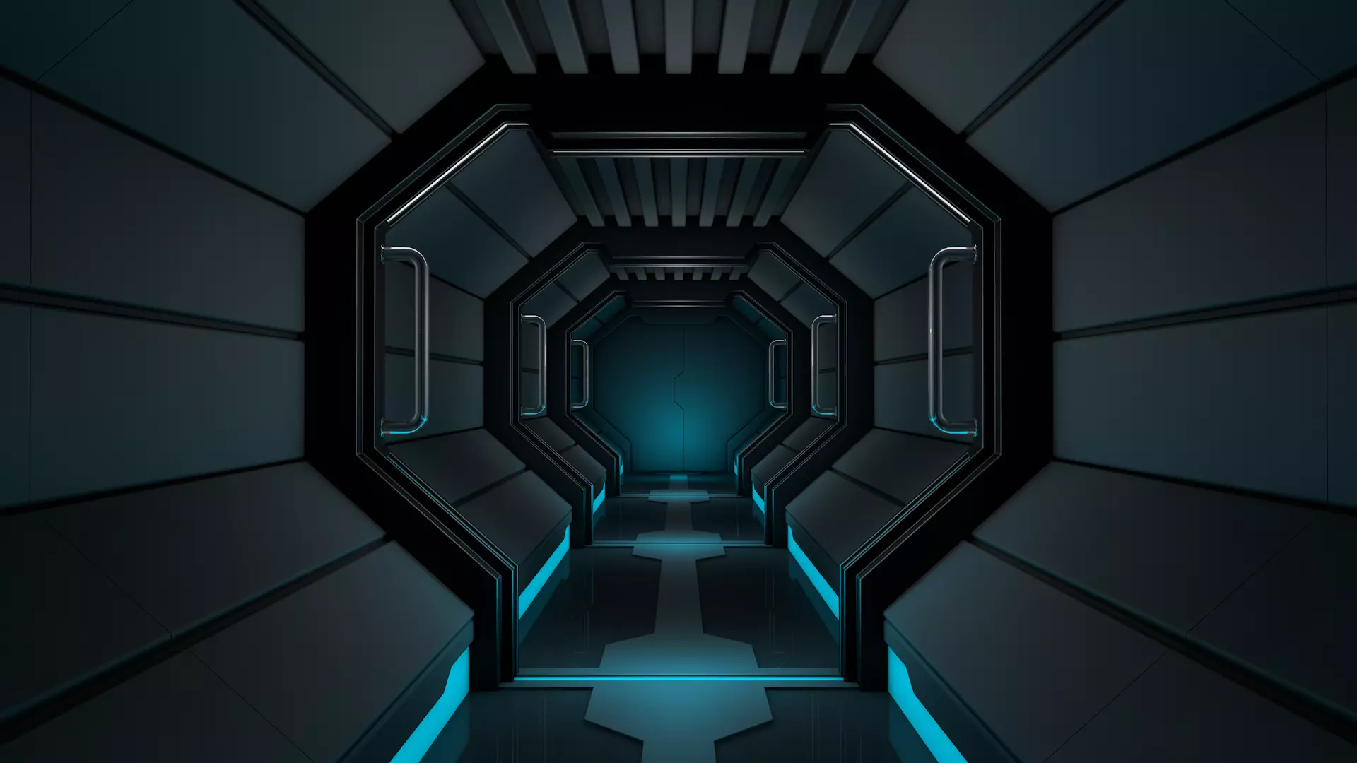 Sci Fi Tunnel 3D model