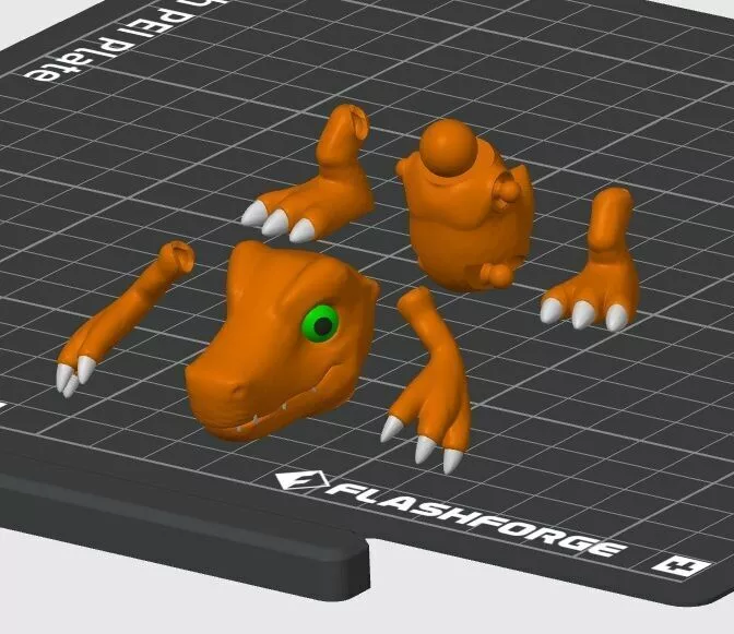 Agumon - Articulado 3D print model