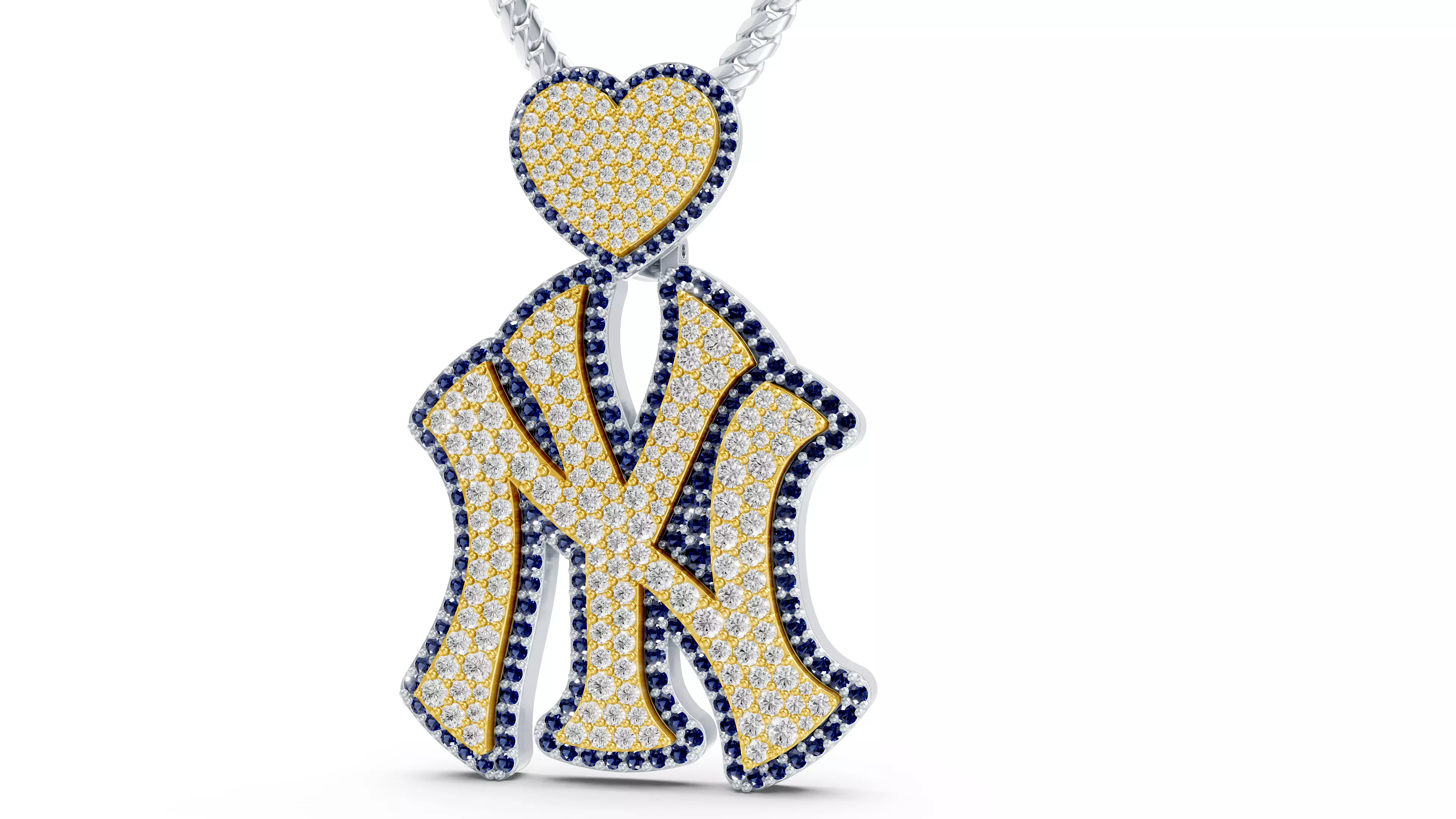 Hip Hop Dimond Pendant 3D print model 3D print model