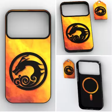 Dragon Fire MagSafe Case 3D print model