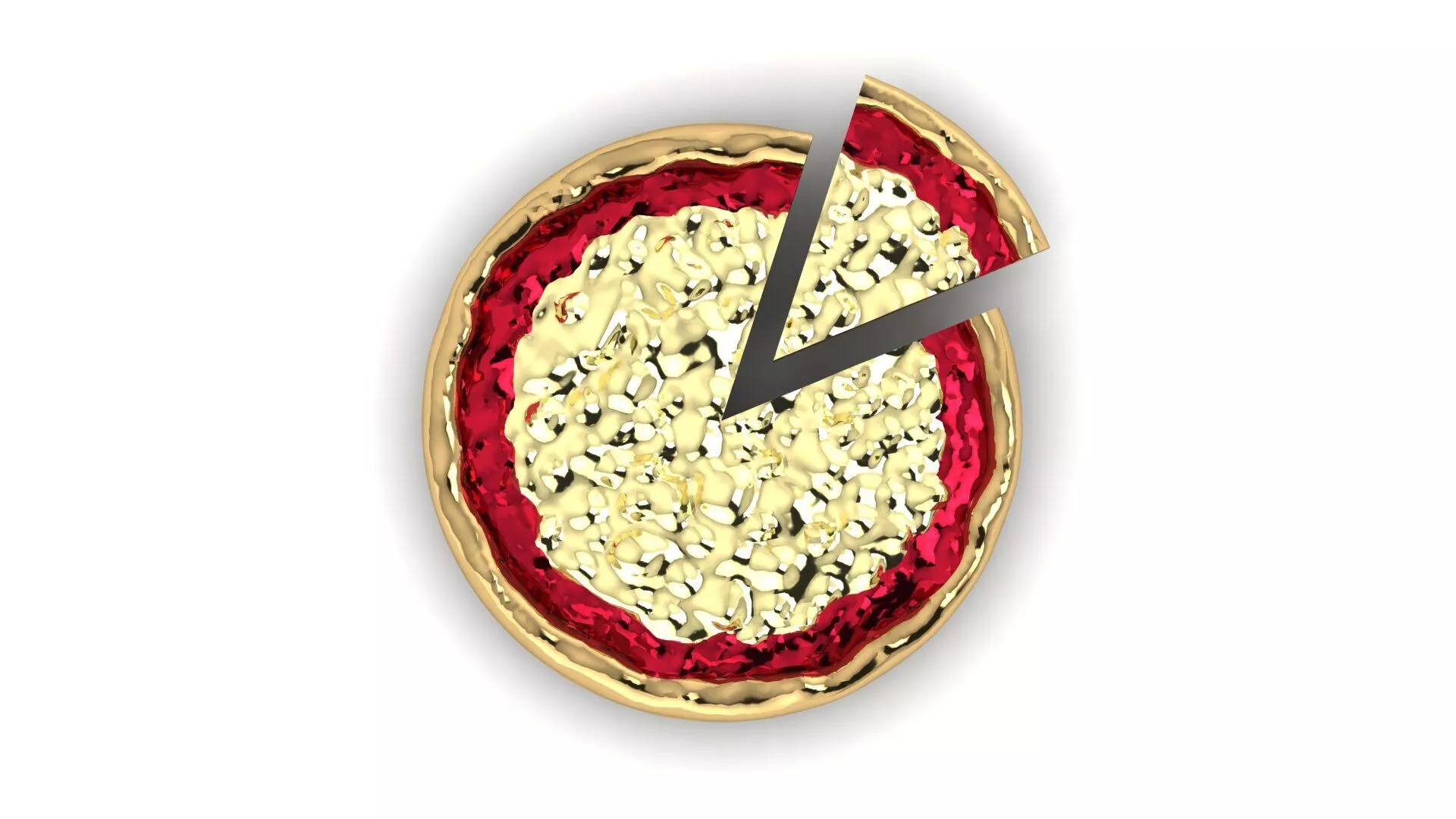 Pizza Pendant 3D print model