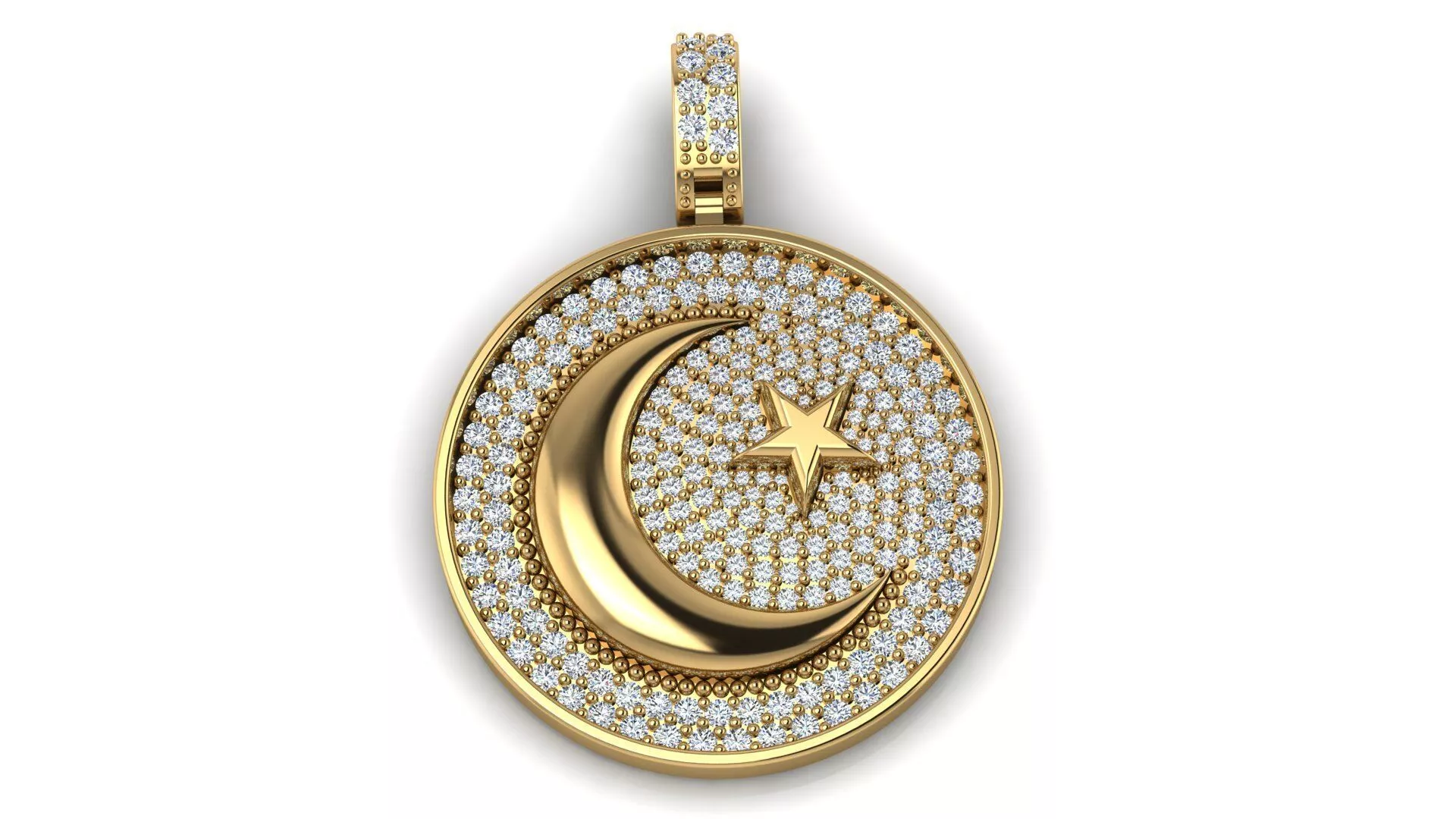 Moon Pendant two versions 3D print model