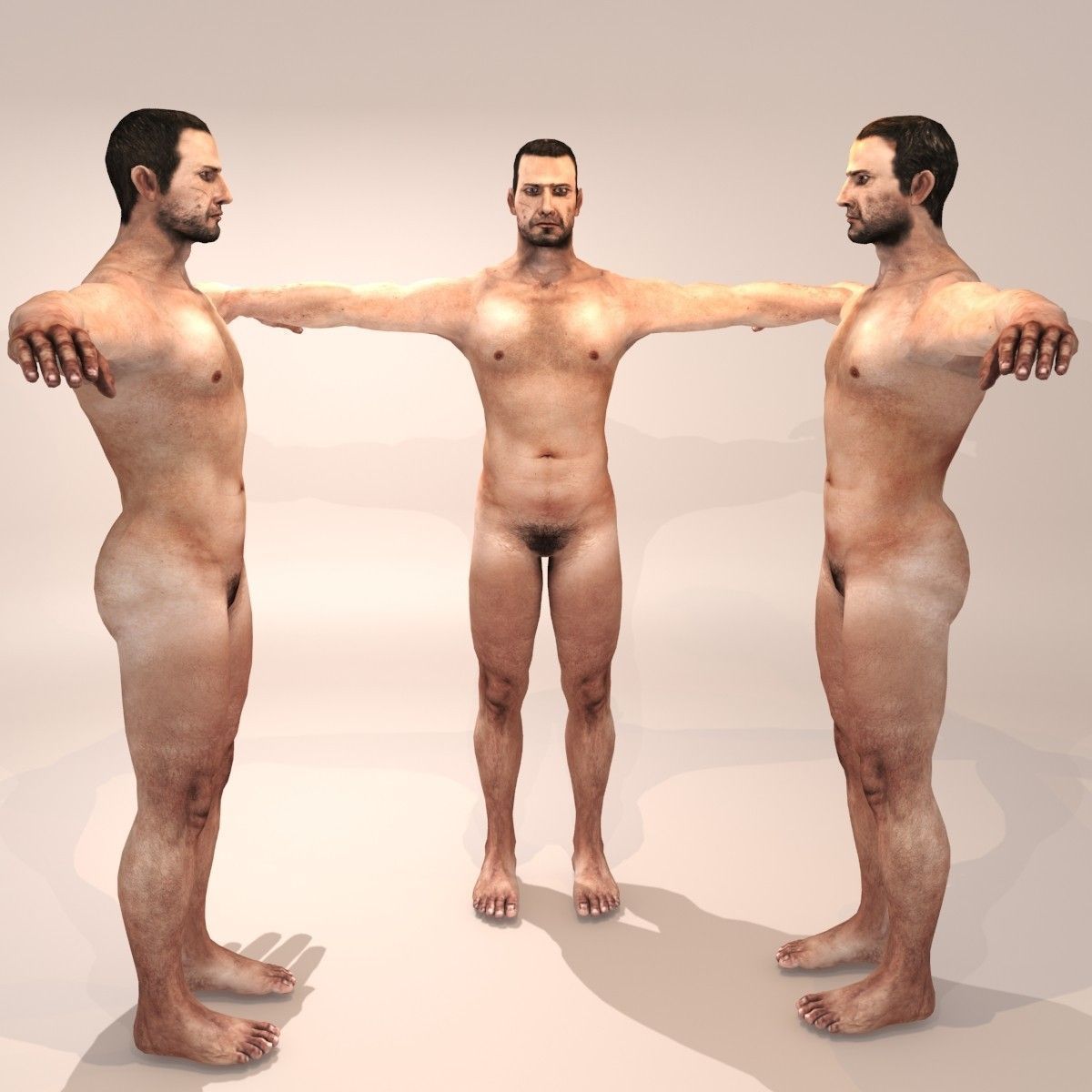 Mad Freddie Low-poly 3D model_9