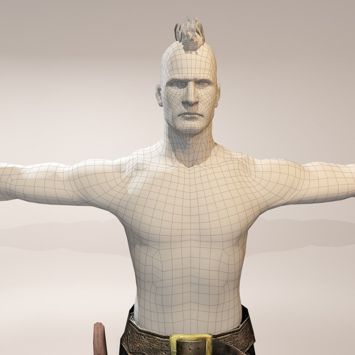 Mad Freddie Low-poly 3D model_16