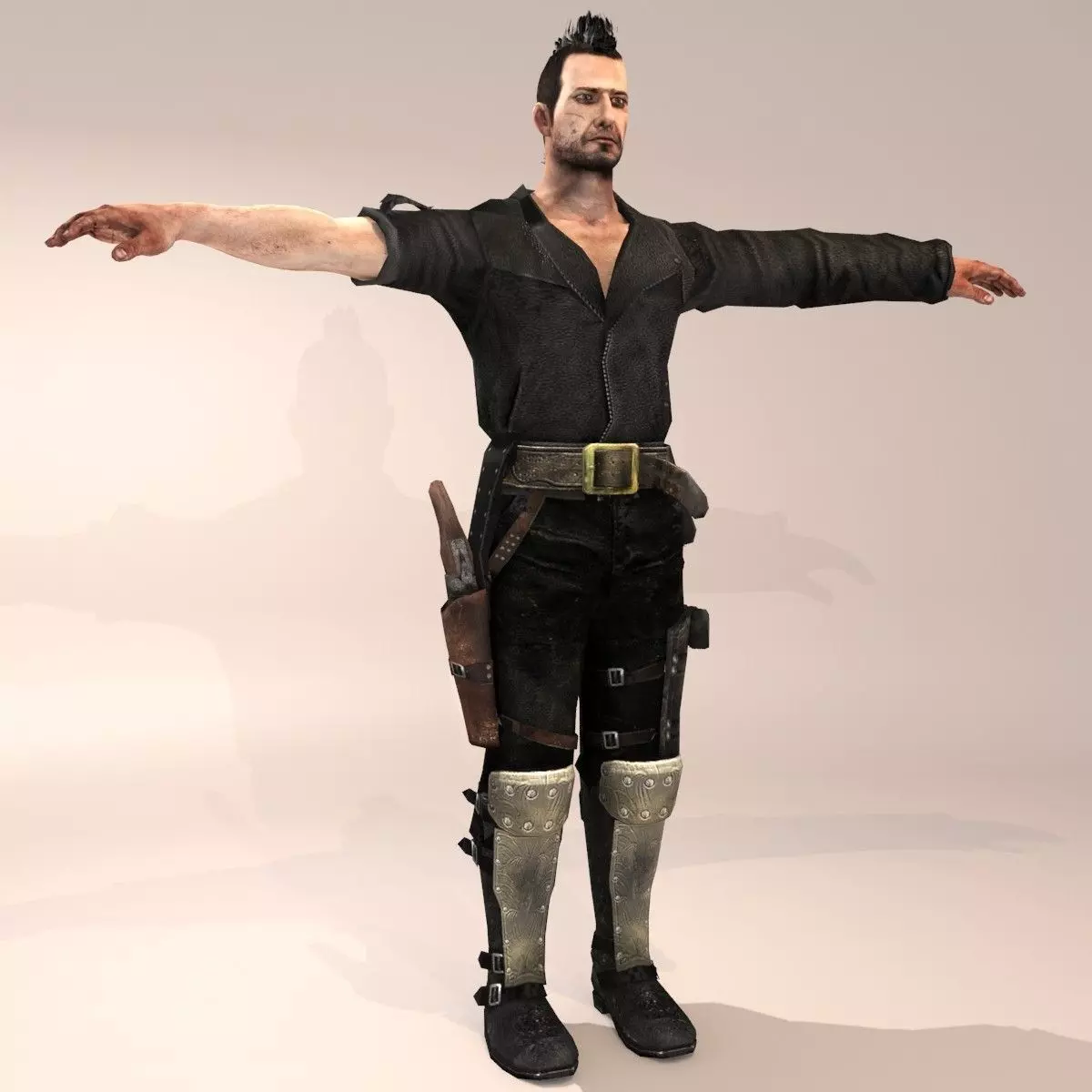 Mad Freddie Low-poly 3D model_0