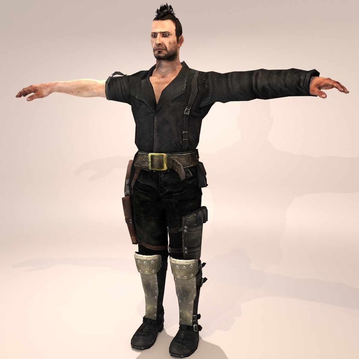 Mad Freddie Low-poly 3D model_2
