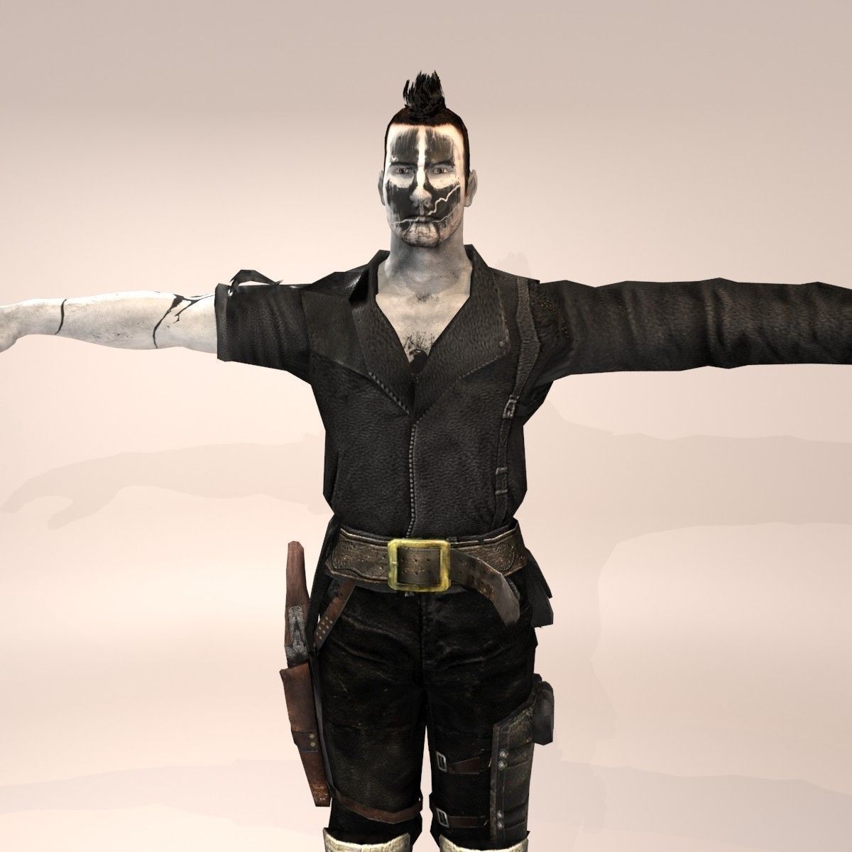 Mad Freddie Low-poly 3D model_11
