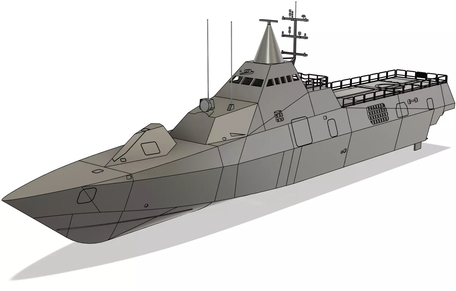 HSwMS Visby K31 - Visby Class Corvette 1-48 Scale RC Model 3D print model