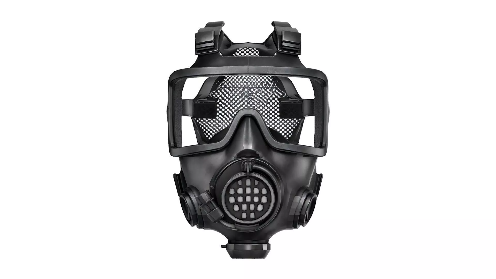 Tactical gas mask Low-poly 3D model