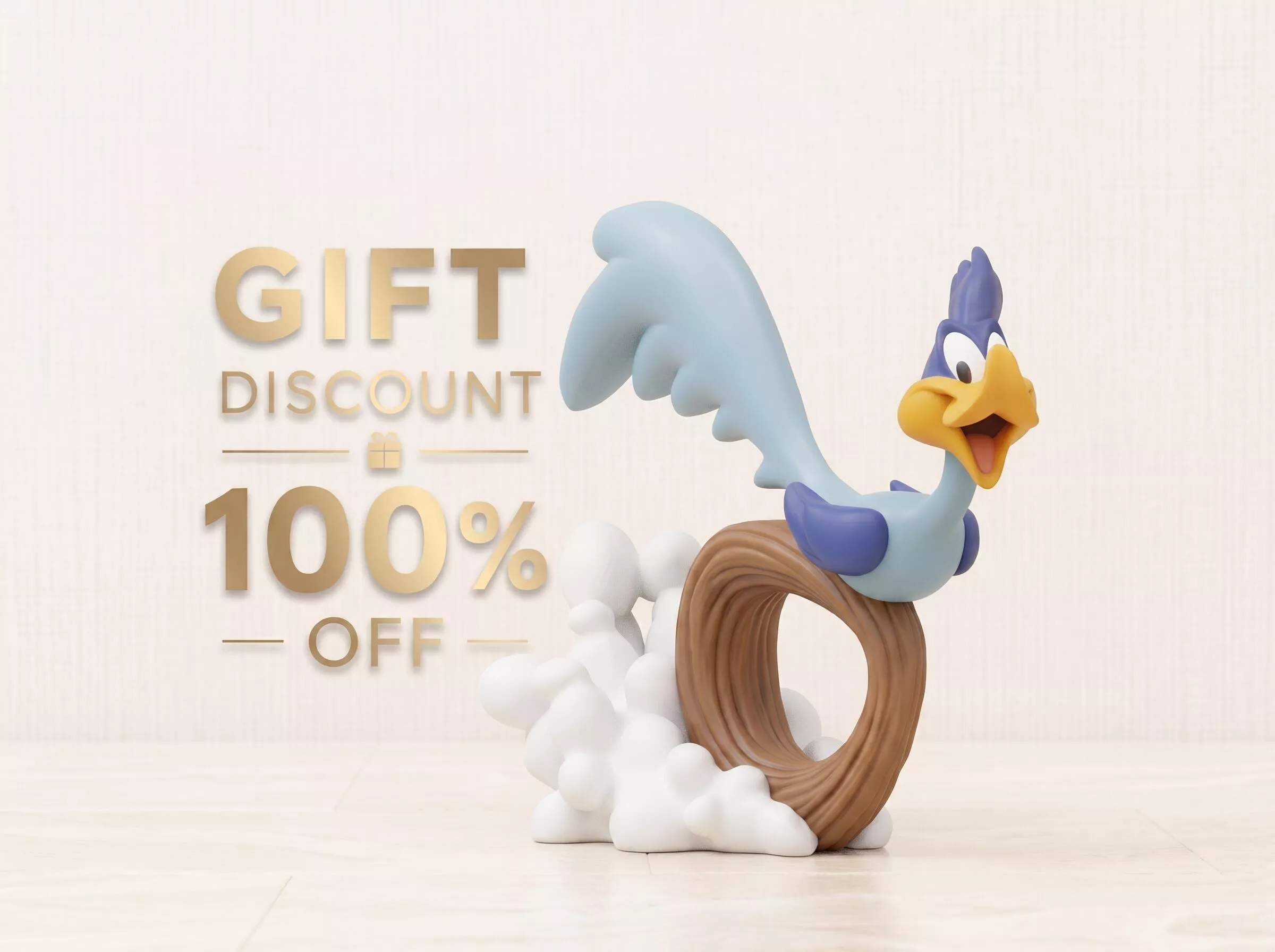 Road Runner 3D Print Model Free 3D print model
