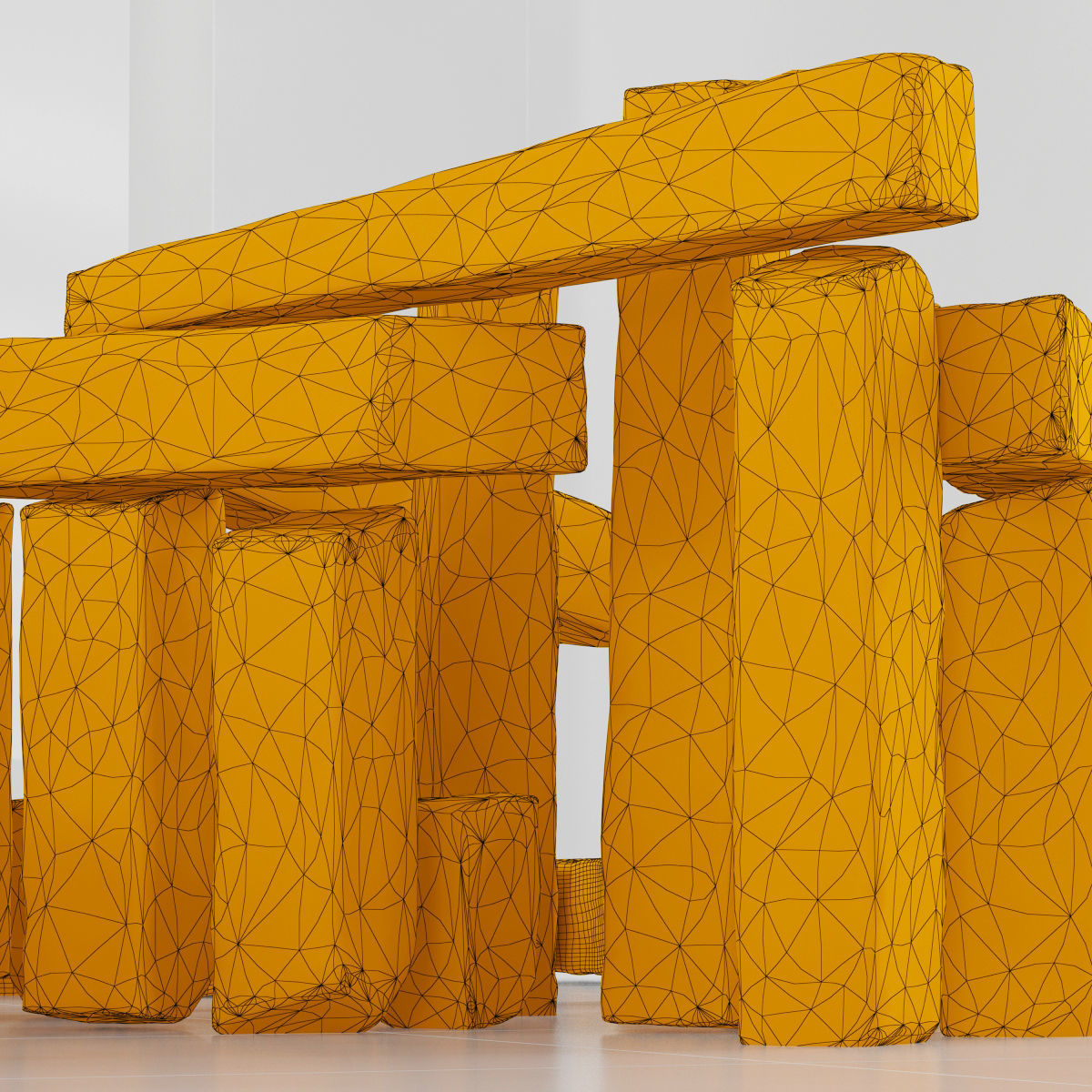 Stone block collection n2 3D model_4