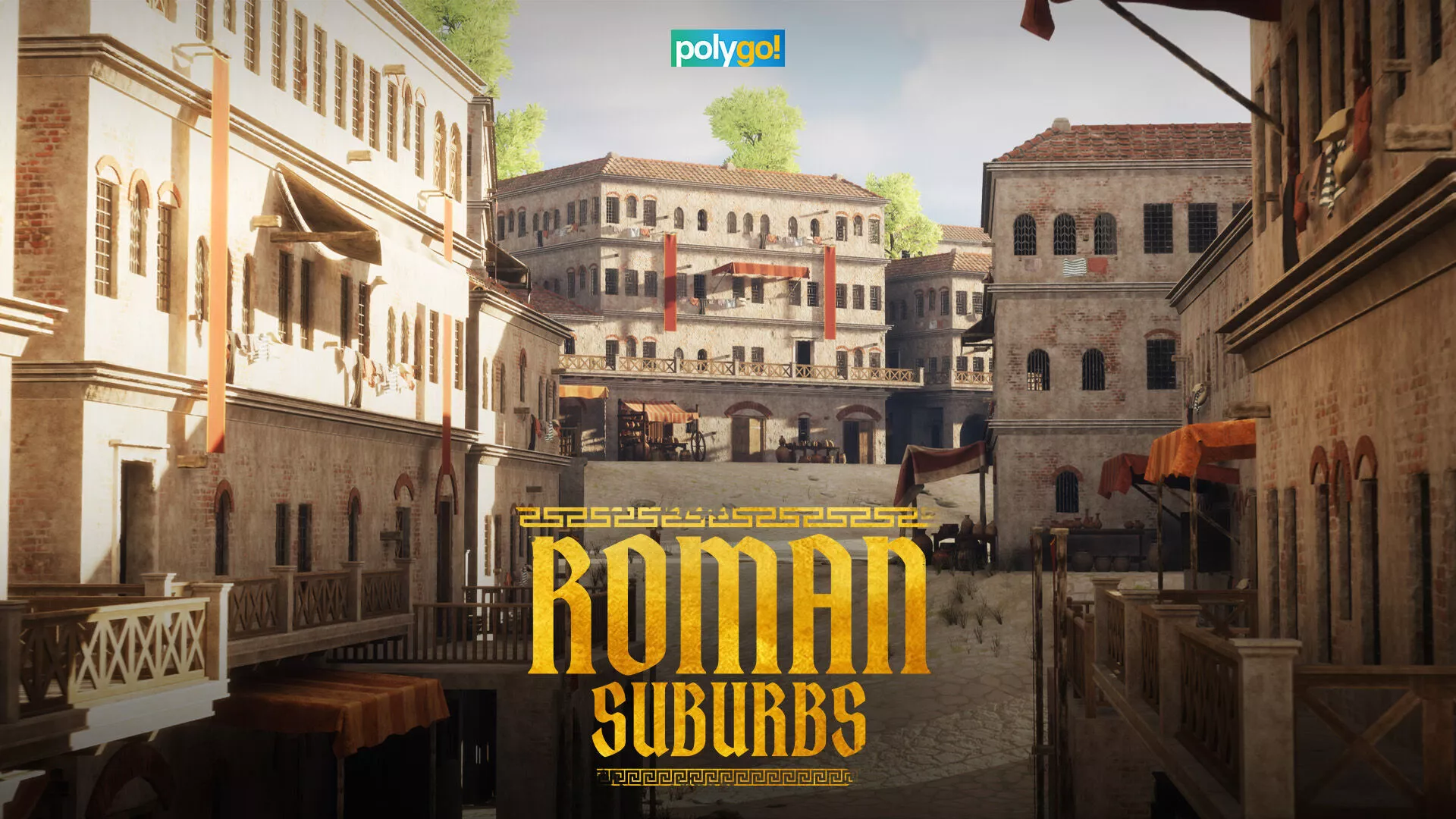 Roman Suburbs - Ancient Greco Roman Empire Town Insulae Kit Low-poly 3D model