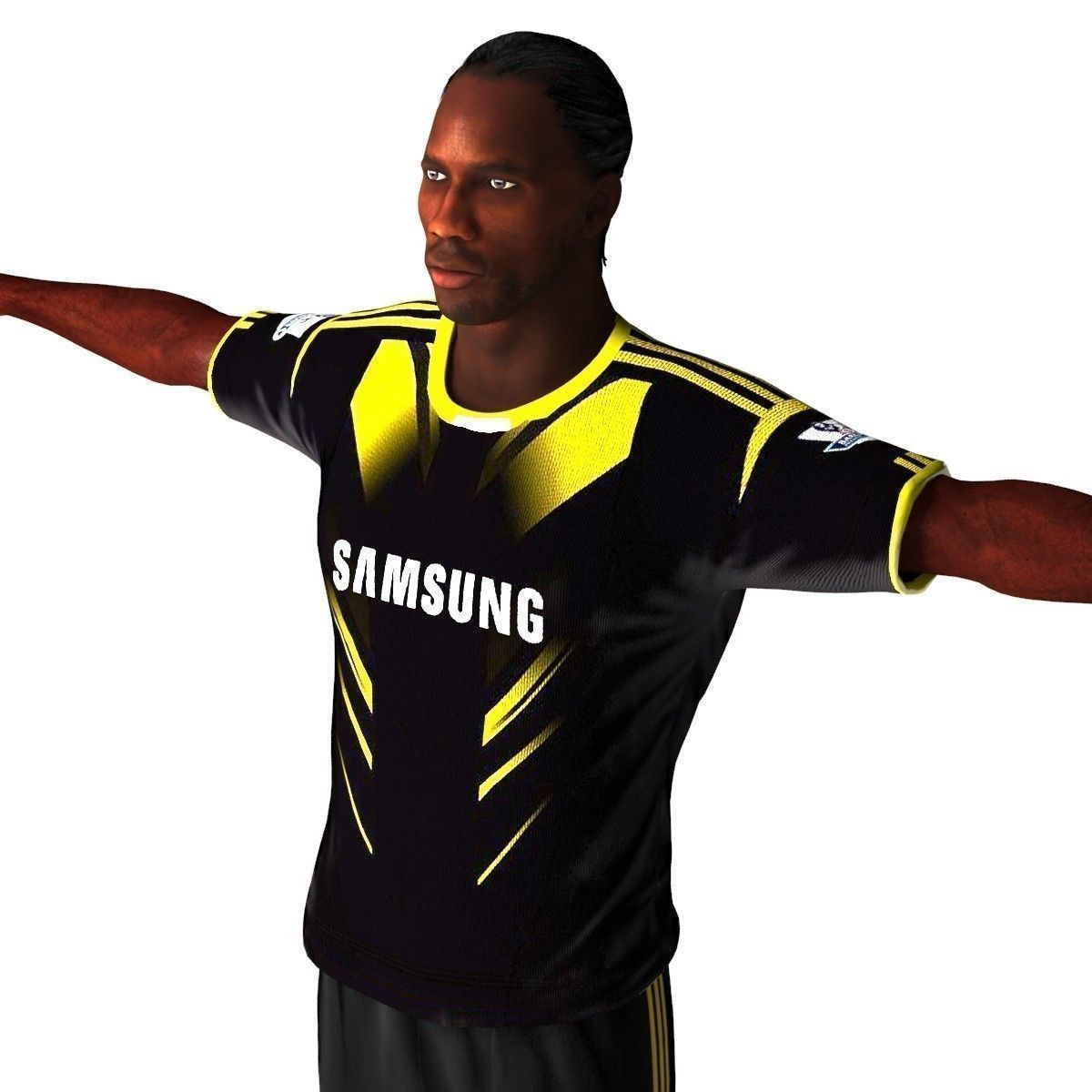 Didier Drogba Low-poly 3D model_2