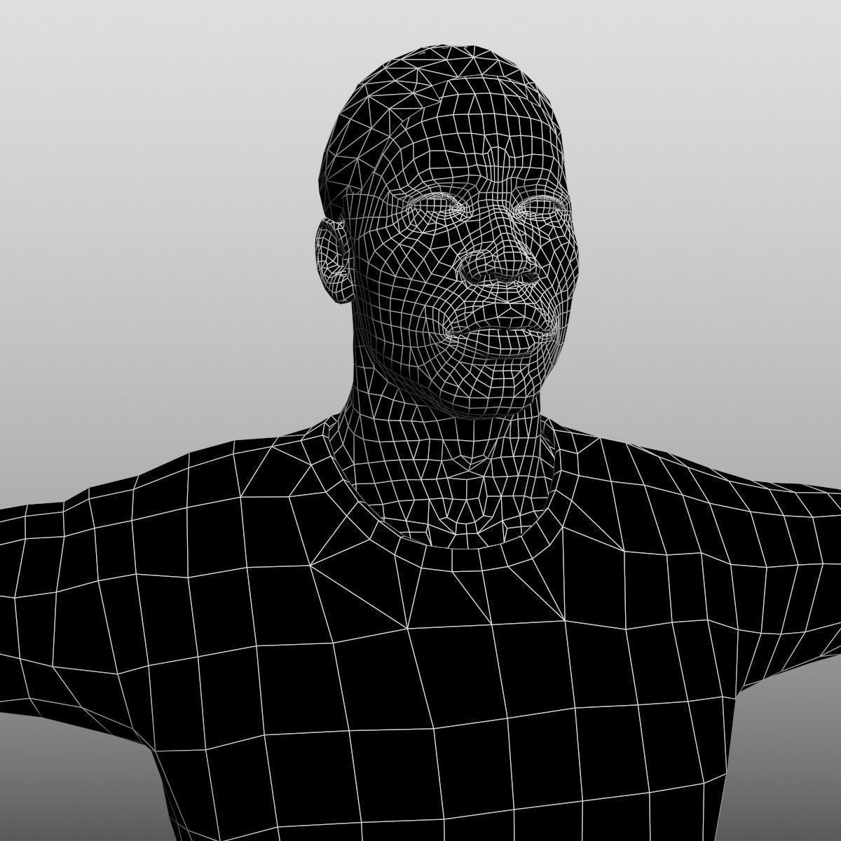 Didier Drogba Low-poly 3D model_8