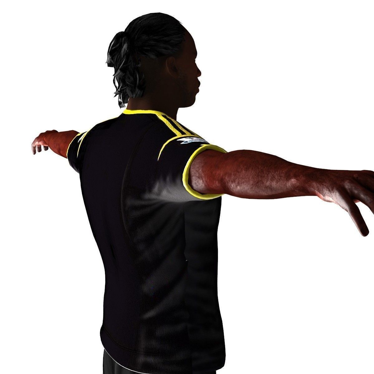 Didier Drogba Low-poly 3D model_4