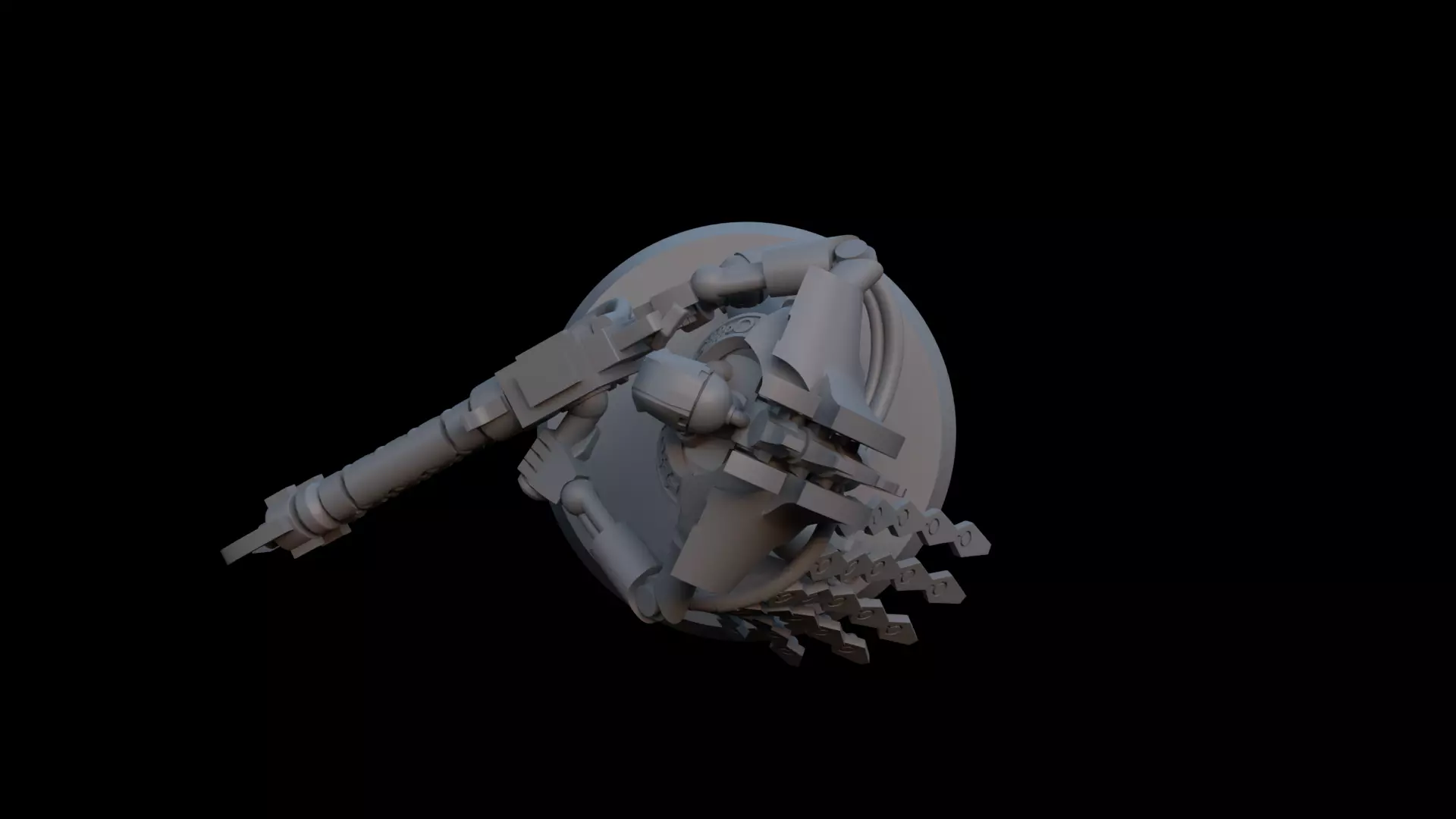 Cyber Lord Space Zombies Warden of the Royal Crypt 3D print model