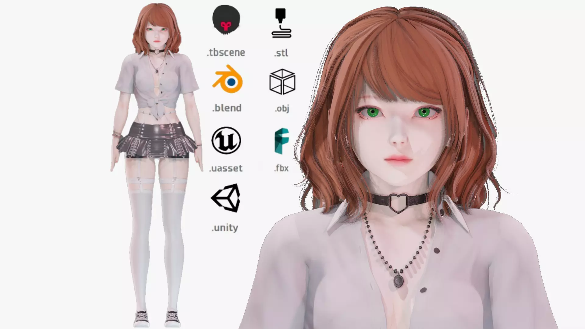 Casual clothes 0024 - Rig - Unreal - Unity - Blender - Animated Low-poly 3D model