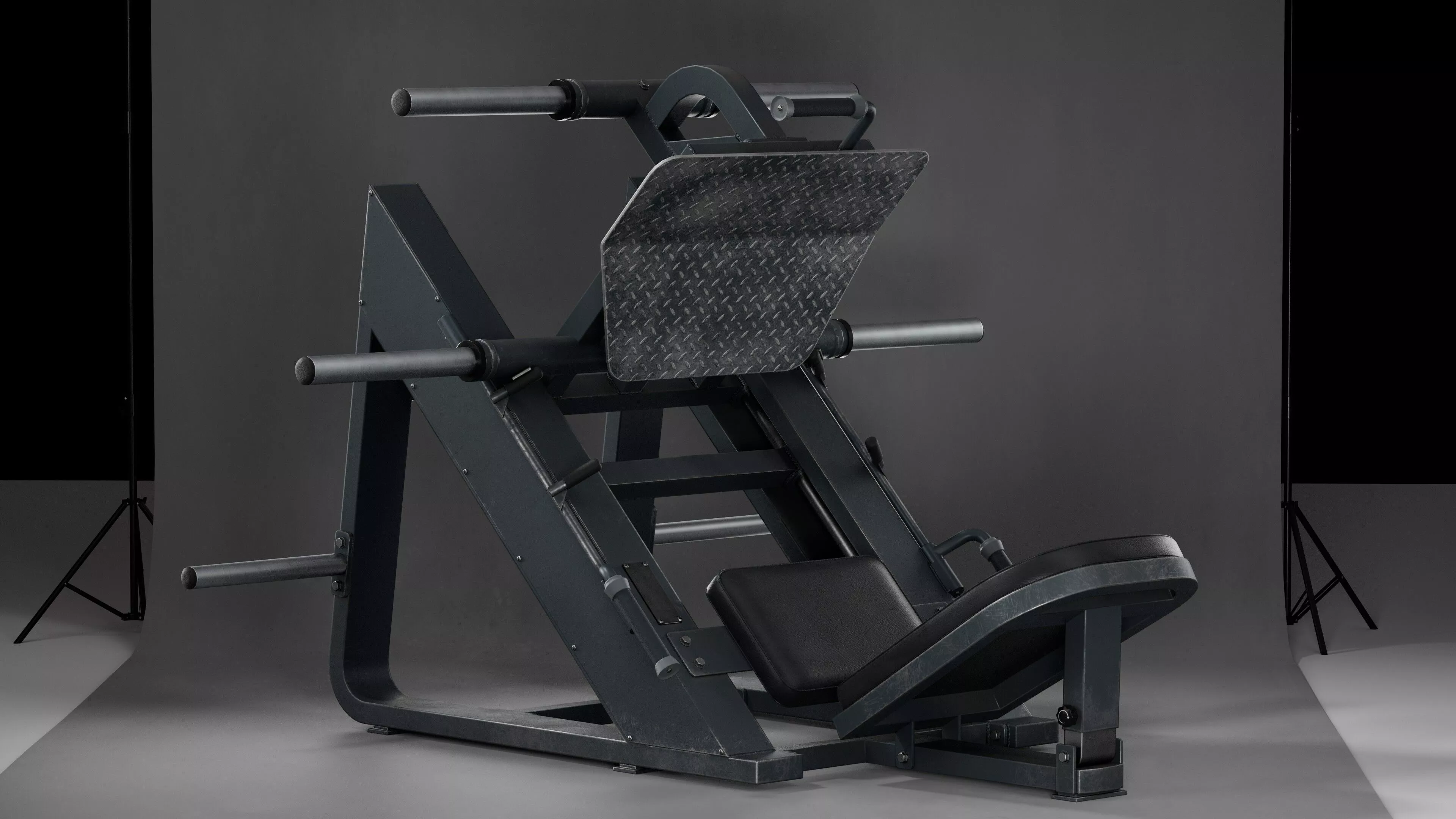 Leg Press Machine Low-poly 3D model